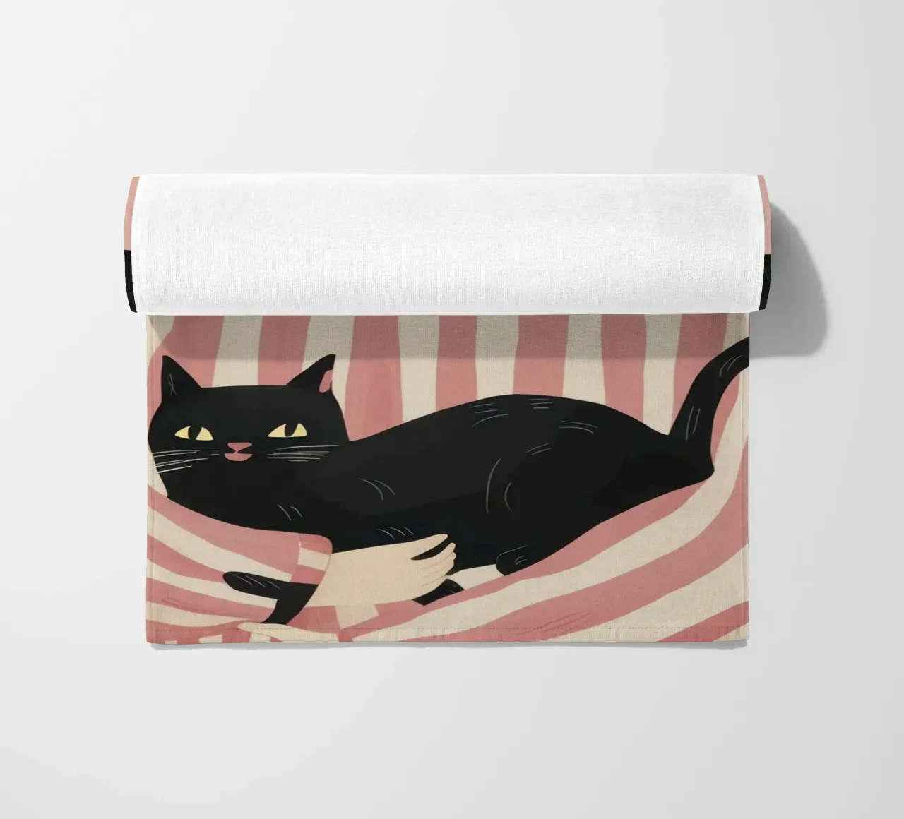 Gatto Noir Muse telo mare da Bring Haven