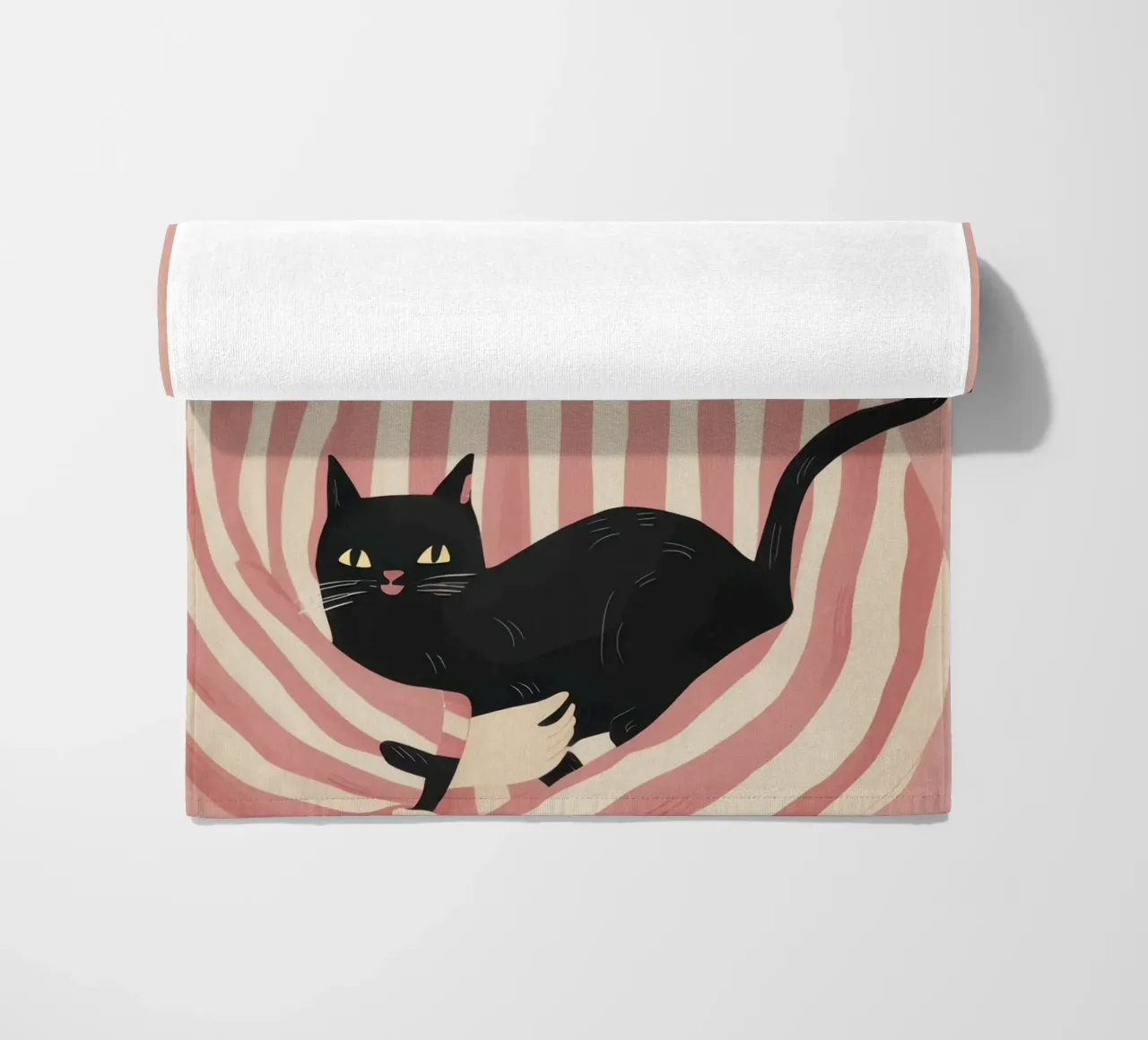 Gatto Noir Muse telo mare da Bring Haven