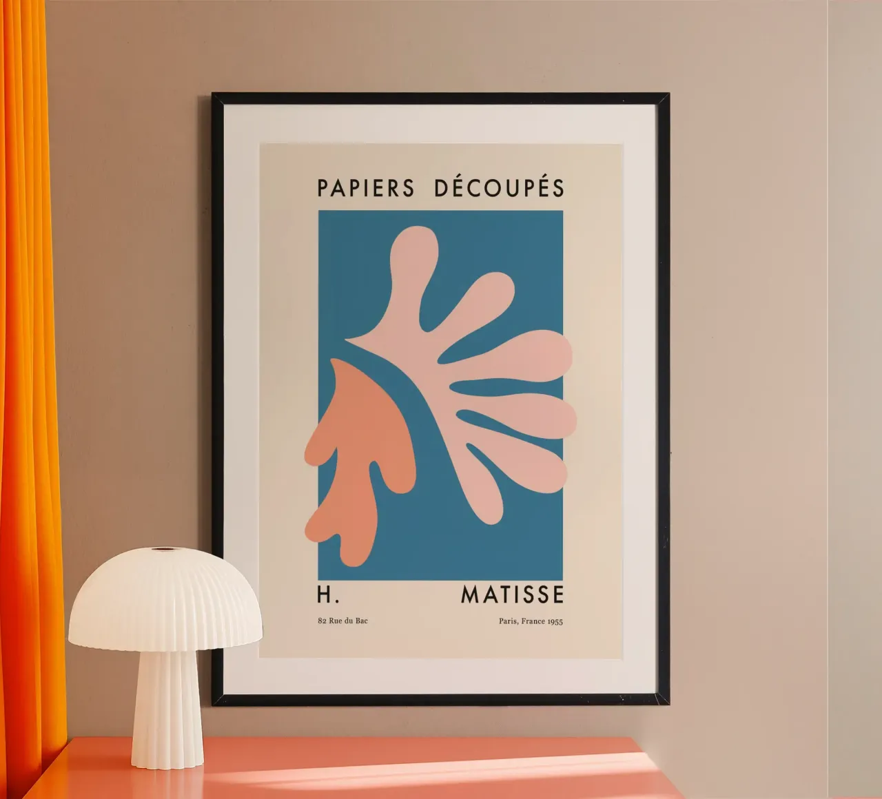 Henri Matisse - Francia 1955 poster con telaio in plastica da DODOLAN STORE