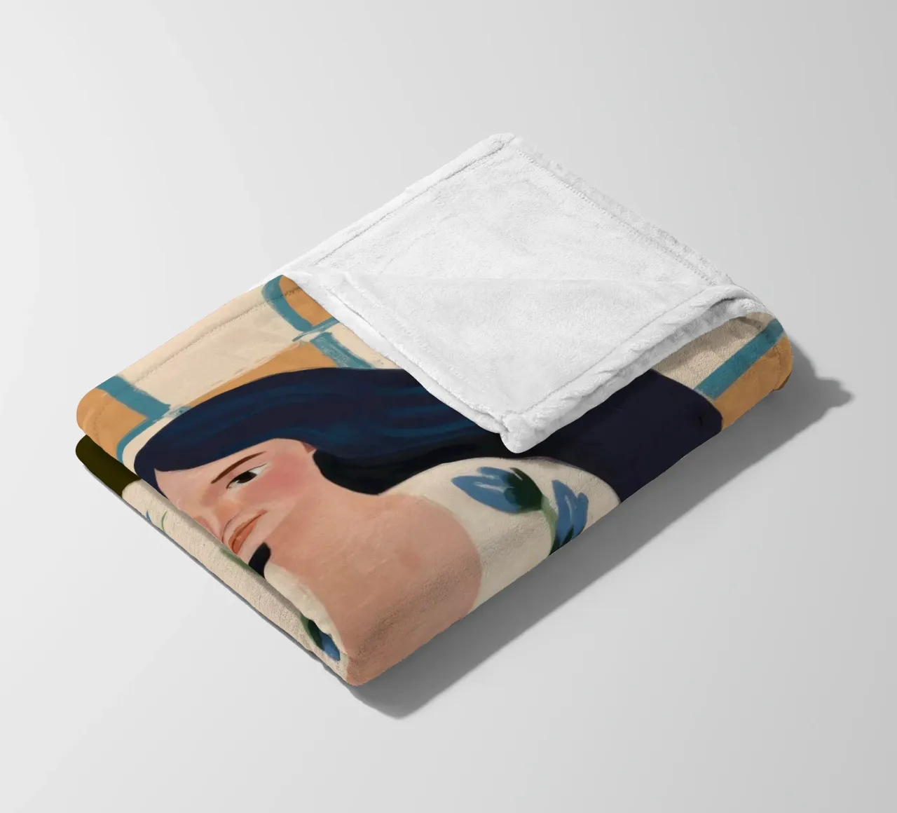 Contemplazione sul vino a scacchi coperta in pile da Bring Haven
