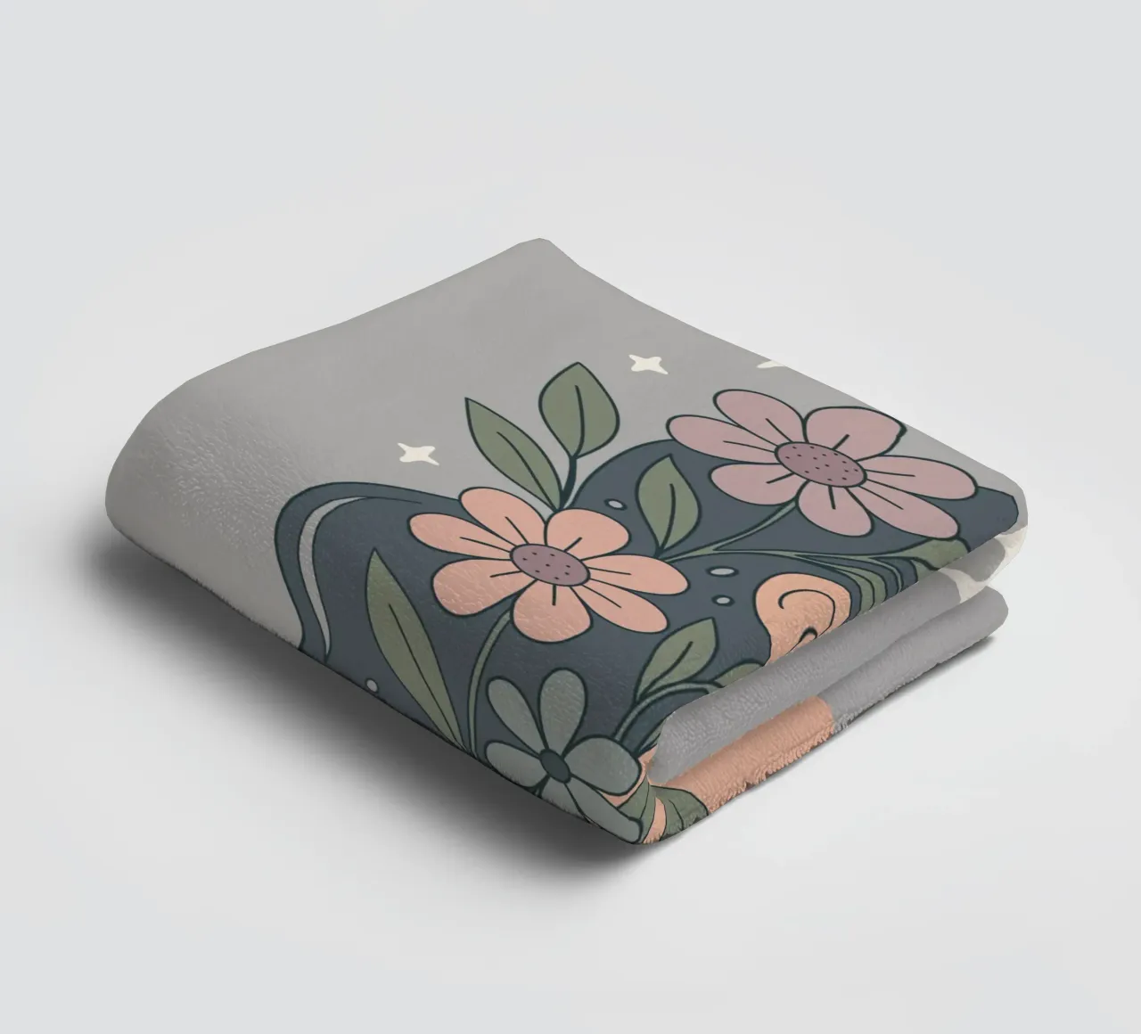 Eleganza floreale - Donna con corona di fiori asciugamano da bagno da Kiroiharu