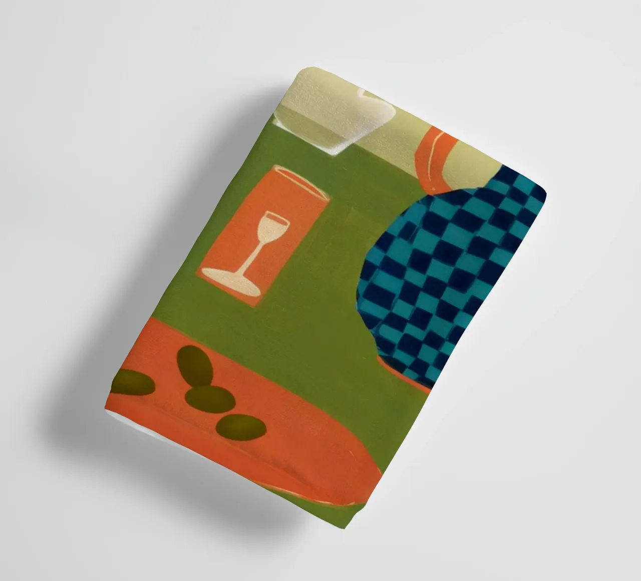 Abstract Poppy Rendezvous towel by Bring Haven