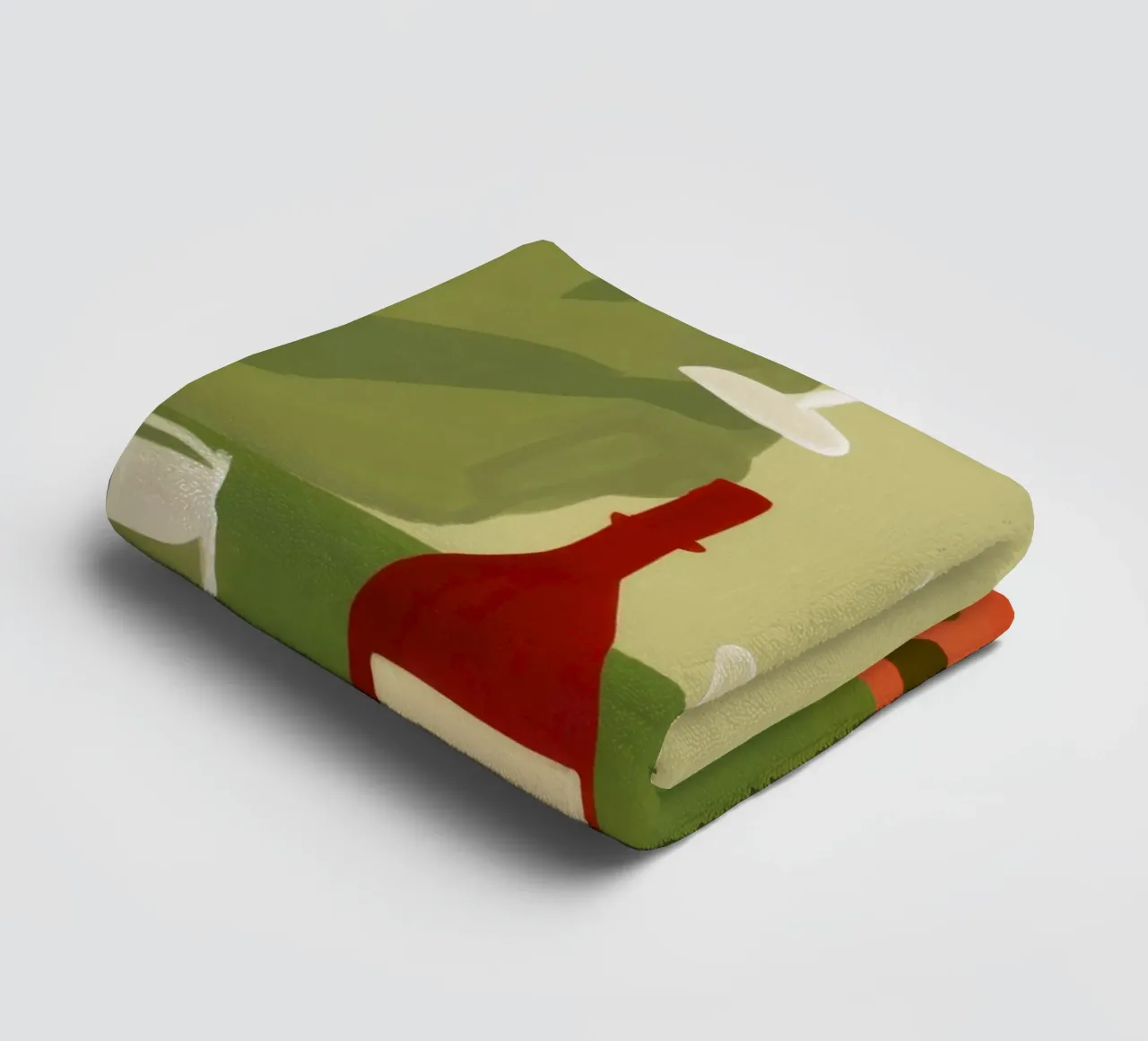 Abstract Poppy Rendezvous towel by Bring Haven