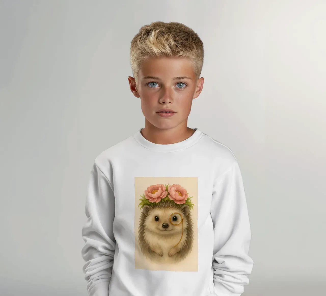 Il maiale Sir Snuggle in fiore felpa bambino da Graceful Desine