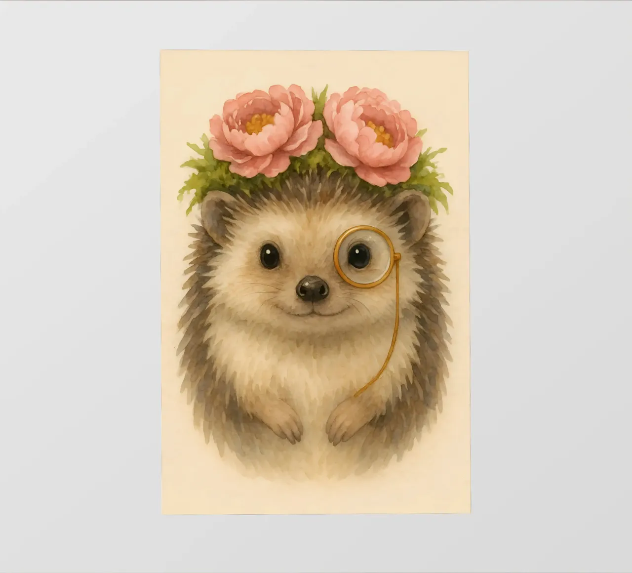 Sir Snuggle hog in Bloom photo wallpaper by Graceful Desine