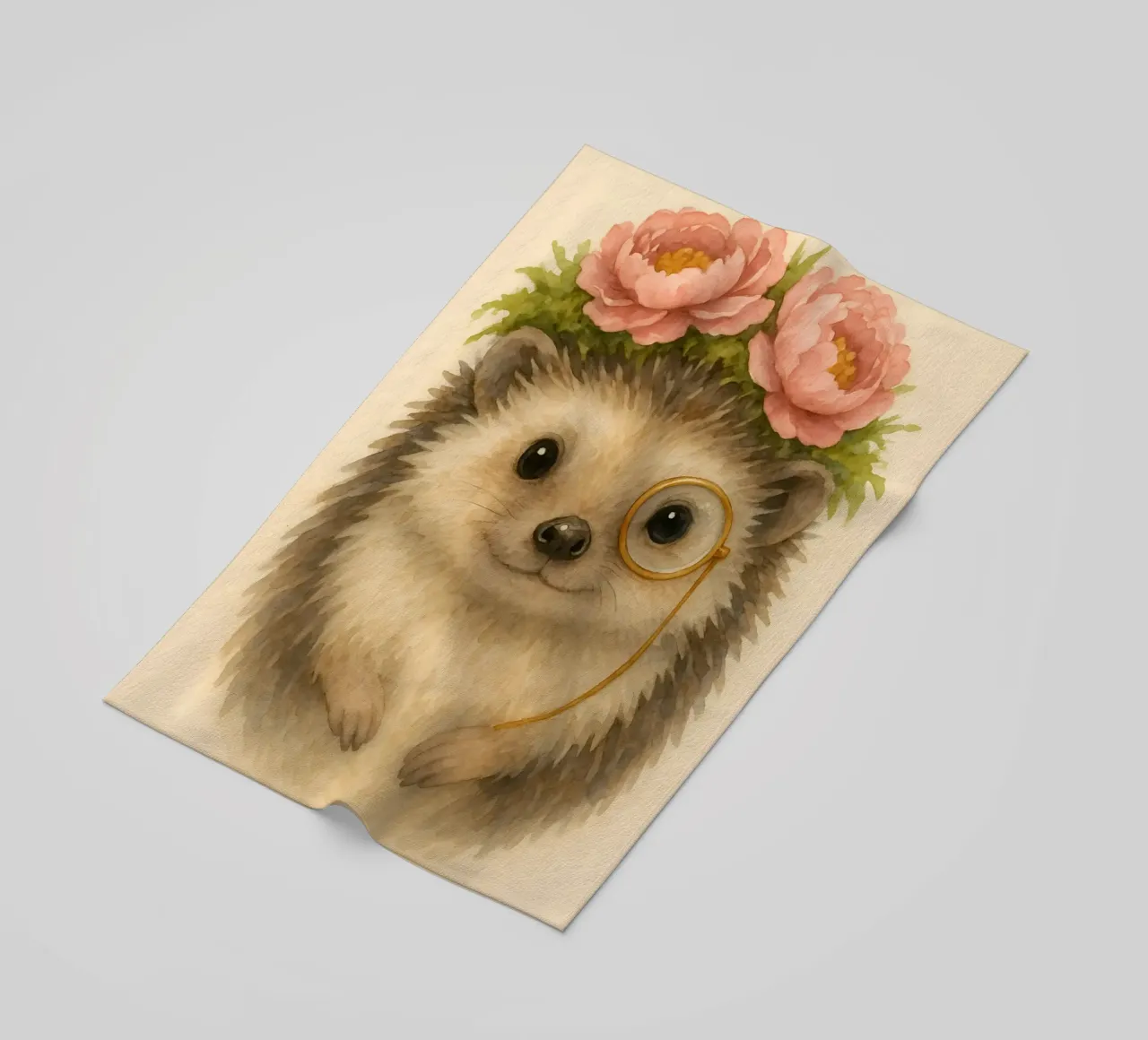Il maiale Sir Snuggle in fiore telo mare da Graceful Desine