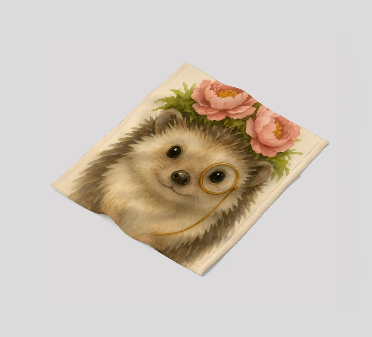 Il maiale Sir Snuggle in fiore coperta in pile da Graceful Desine