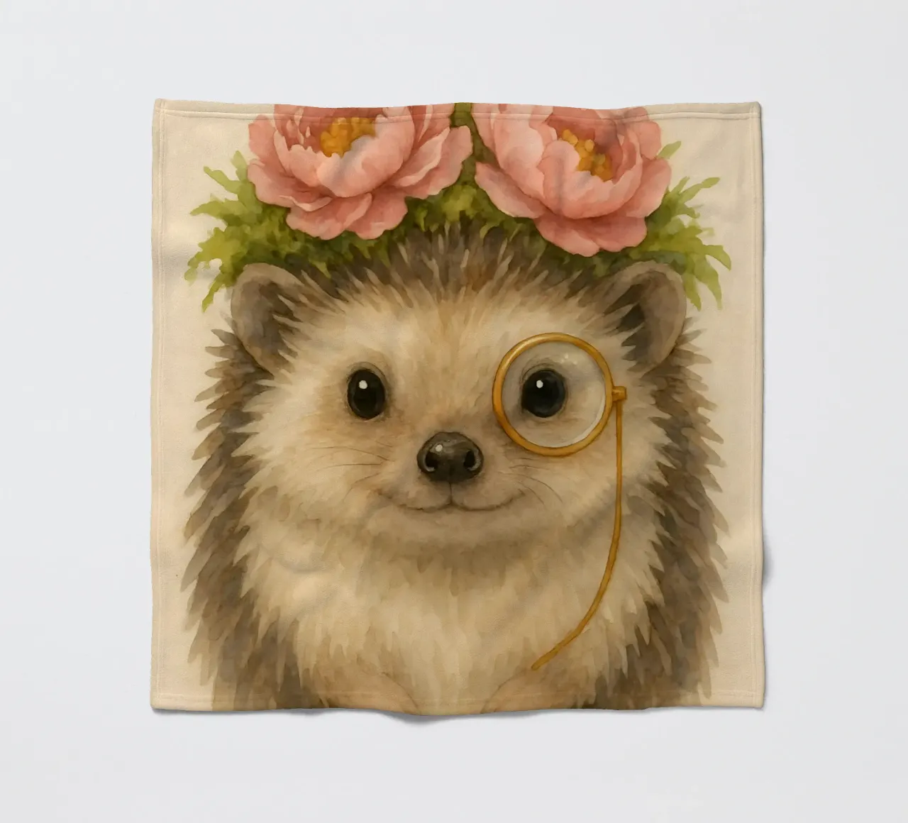 Il maiale Sir Snuggle in fiore coperta in pile da Graceful Desine