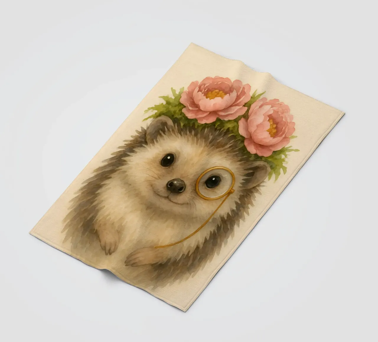 Il maiale Sir Snuggle in fiore coperta in pile da Graceful Desine