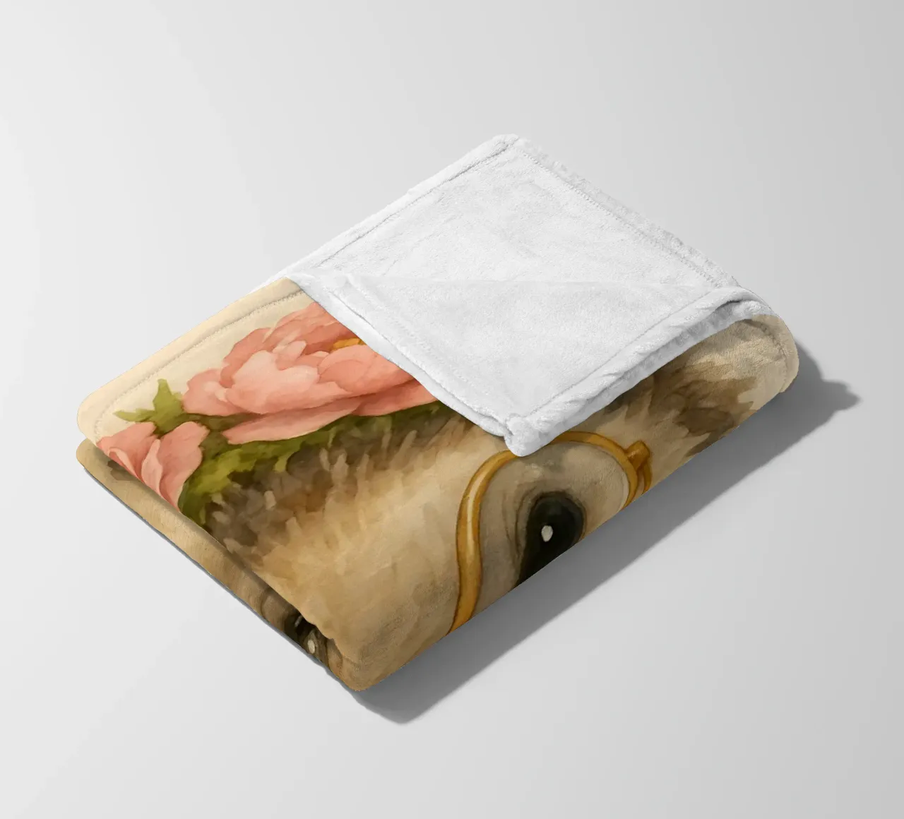 Il maiale Sir Snuggle in fiore coperta in pile da Graceful Desine