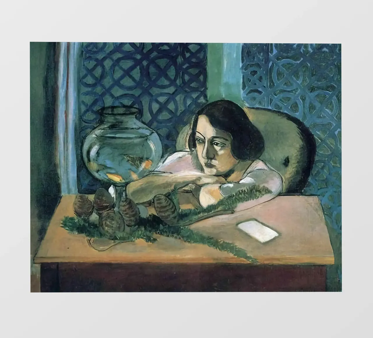 Henri Matisse - Donna sola telo in pvc da DODOLAN STORE