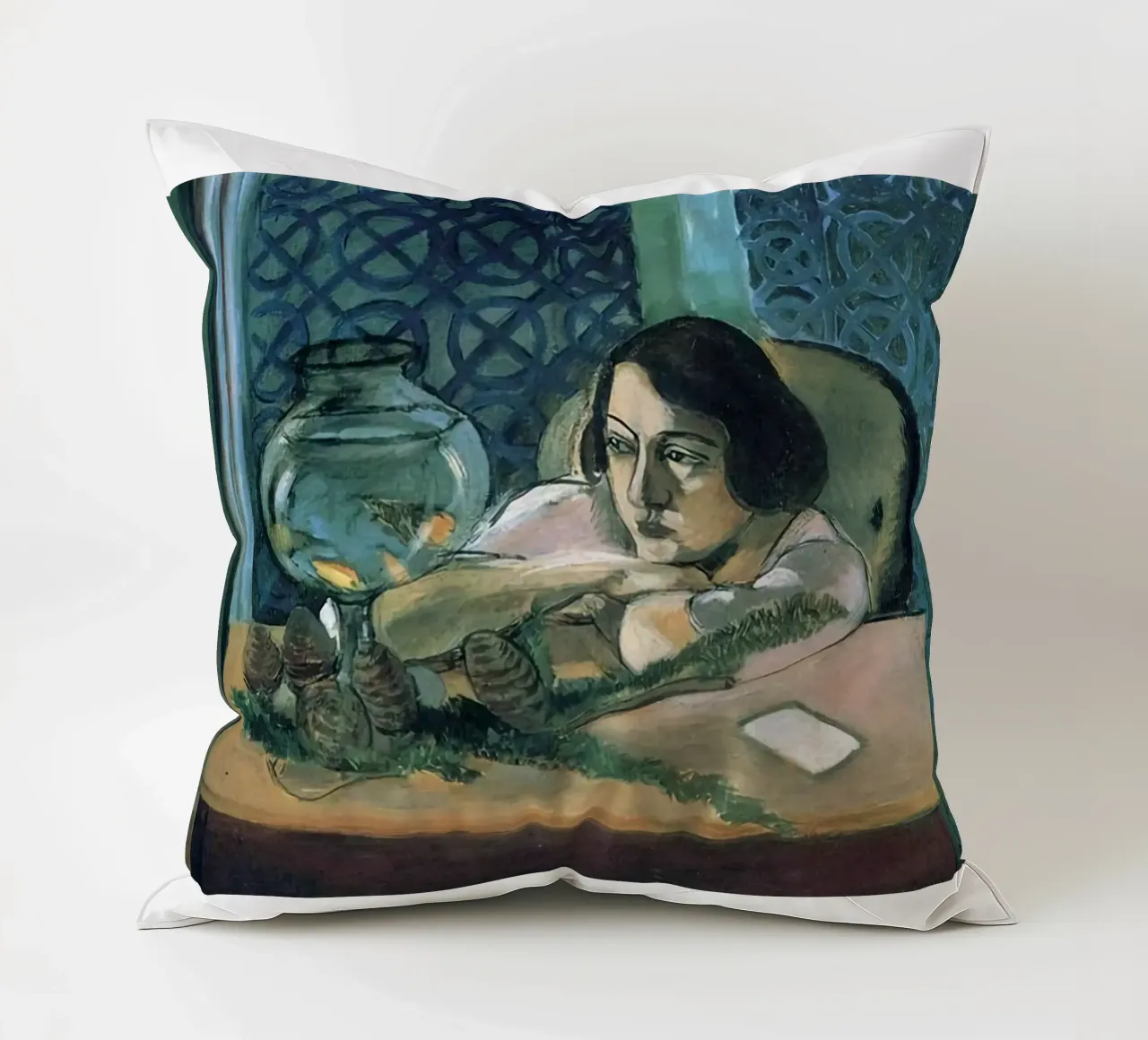 Henri Matisse - Donna sola cuscino da DODOLAN STORE