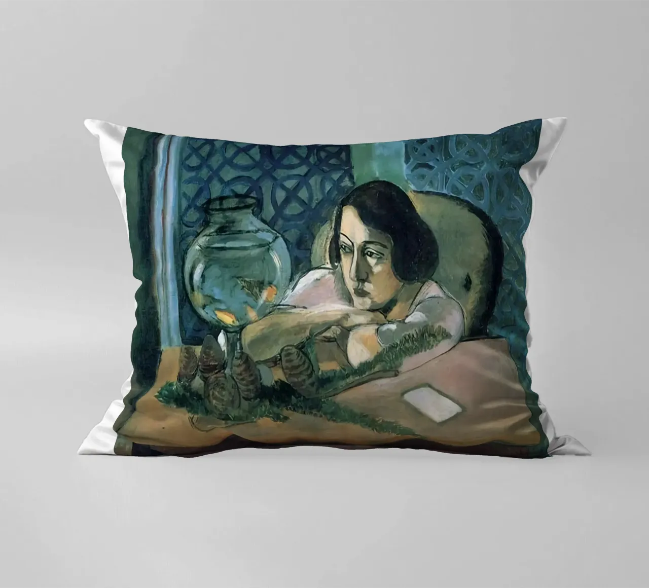 Henri Matisse - Donna sola cuscino da DODOLAN STORE