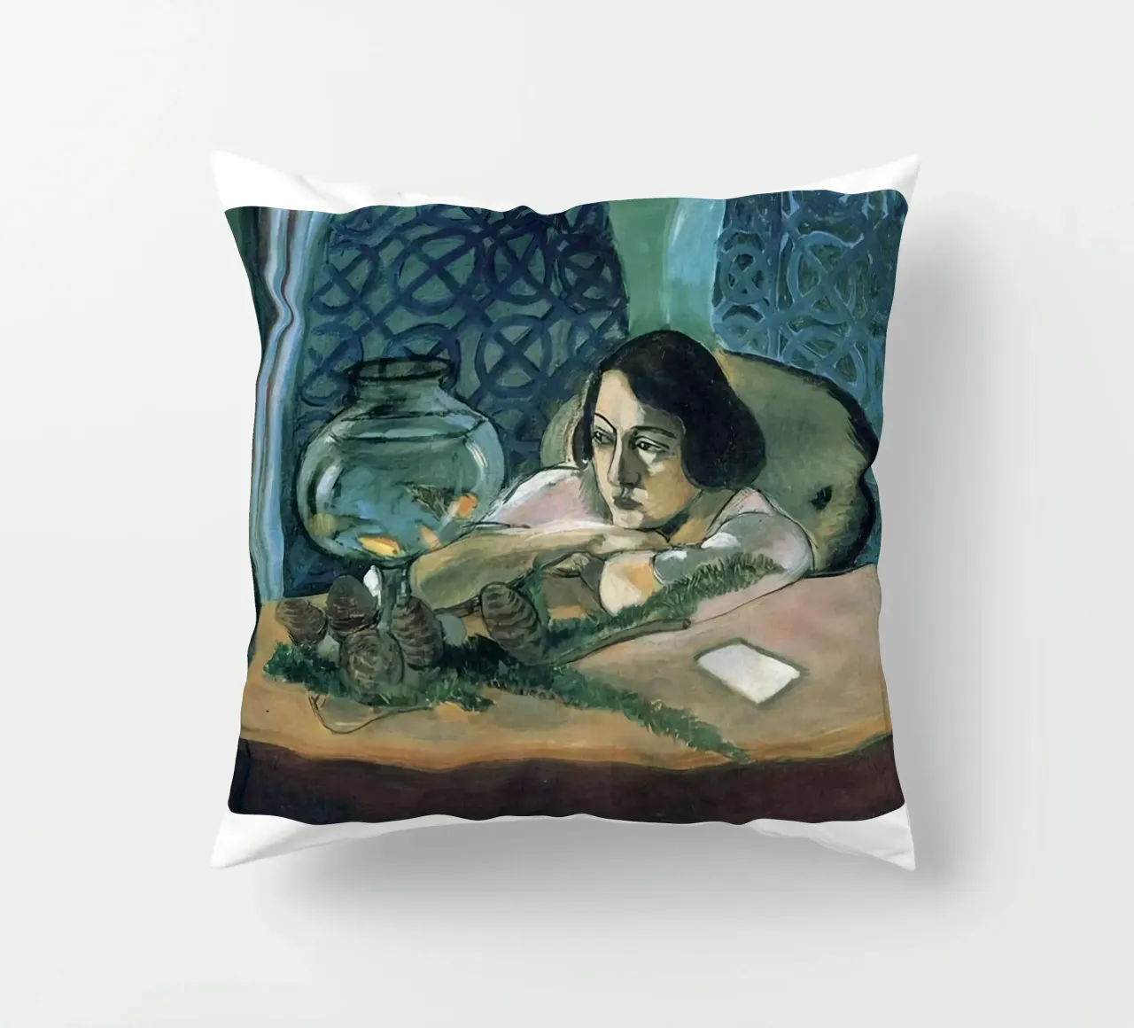 Henri Matisse - Donna sola cuscino da DODOLAN STORE