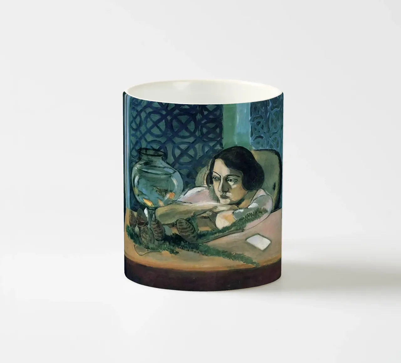 Henri Matisse - Donna sola tazza in ceramica da DODOLAN STORE