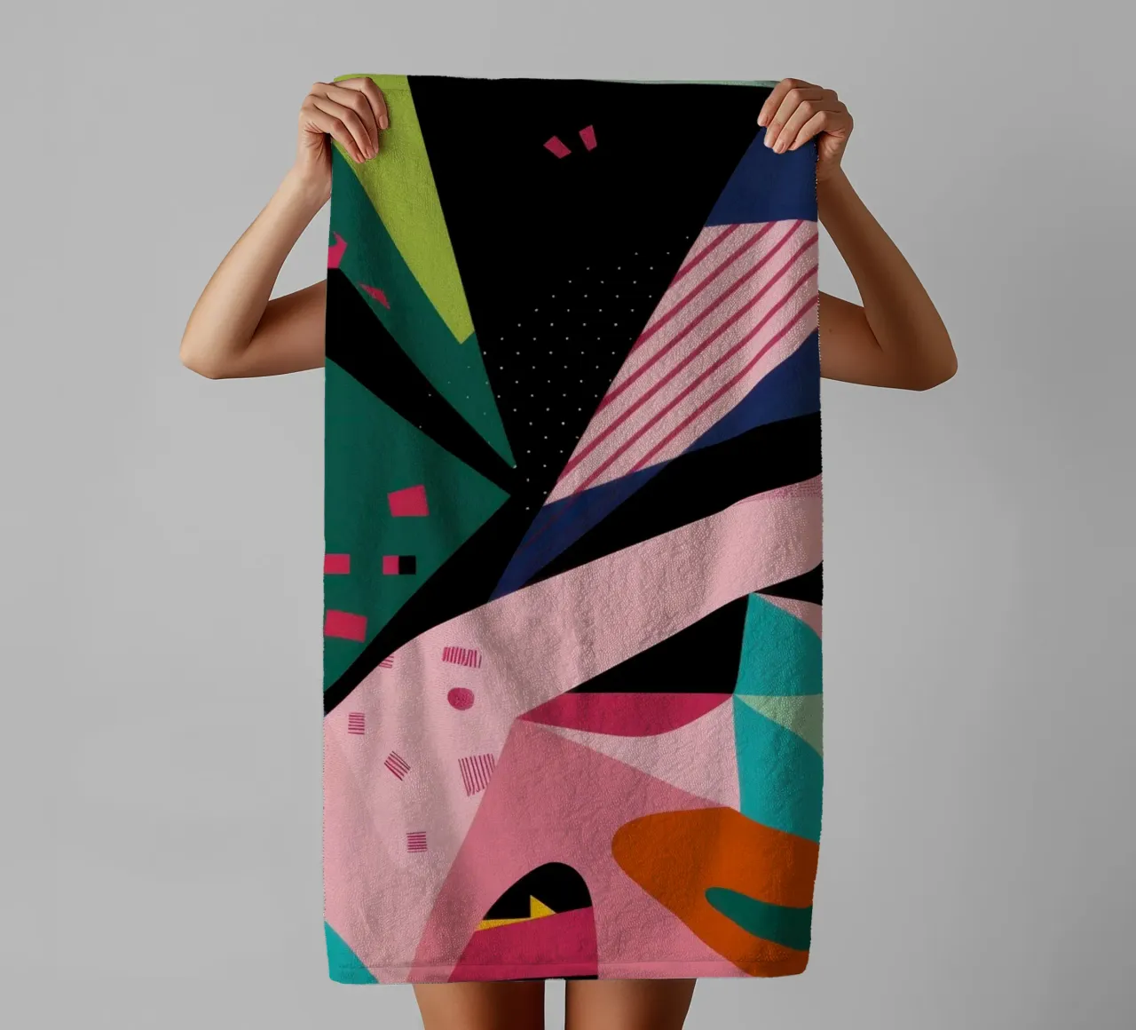Tropical Avian Abstraction towel by Bring Haven