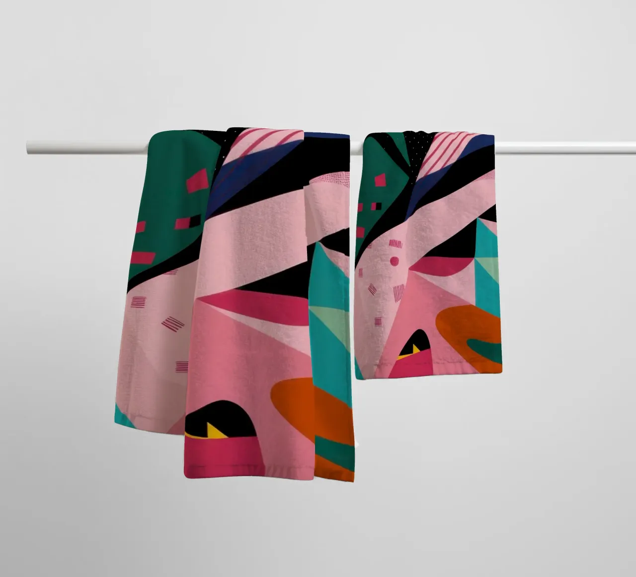 Tropical Avian Abstraction towel by Bring Haven