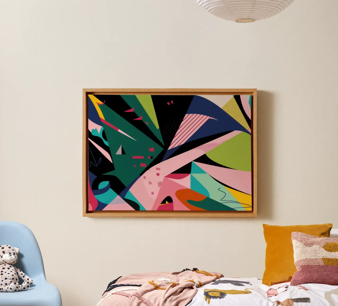 Tropical Avian Abstraction canvas by Bring Haven