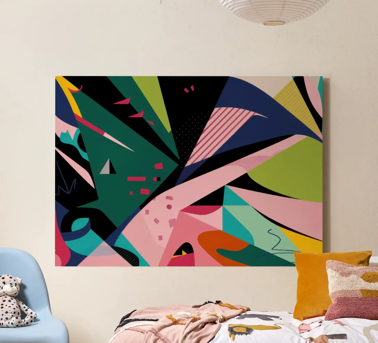 Tropical Avian Abstraction canvas by Bring Haven