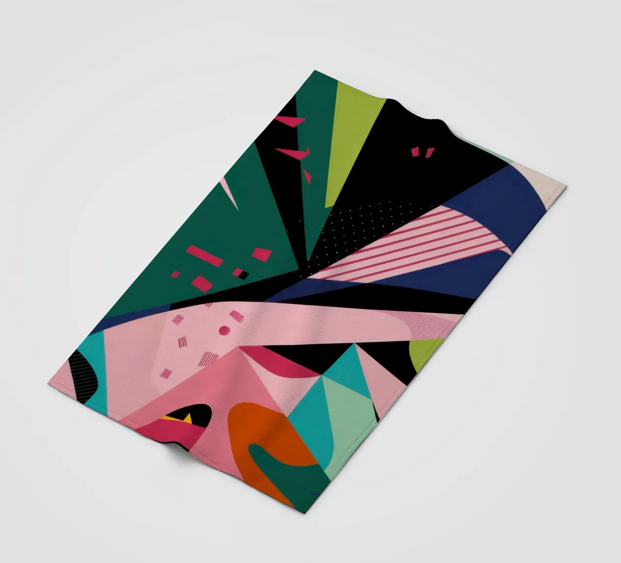 Astrazione aviaria tropicale coperta in pile da Bring Haven