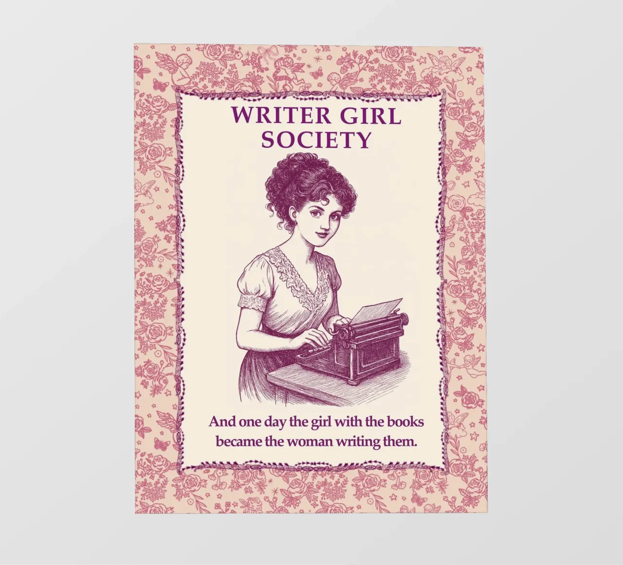 Ragazza scrittrice Società - Ragazza che scrive telo in pvc da Taika Tori Art