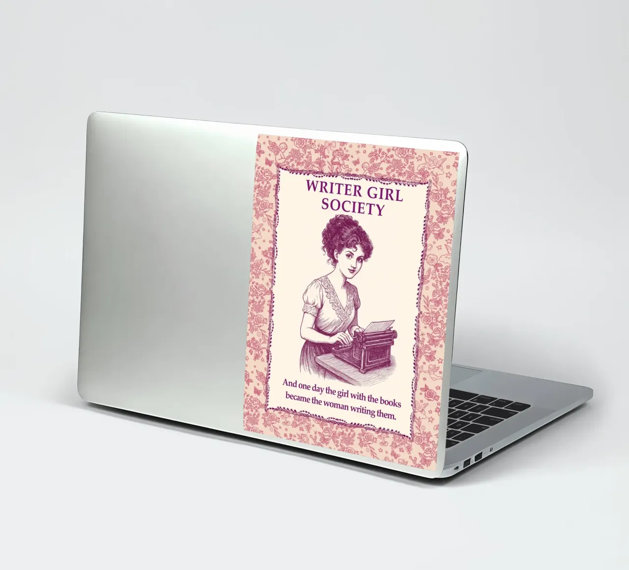Writer girl Society - L'écriture chez les filles autocollant de Taika Tori Art