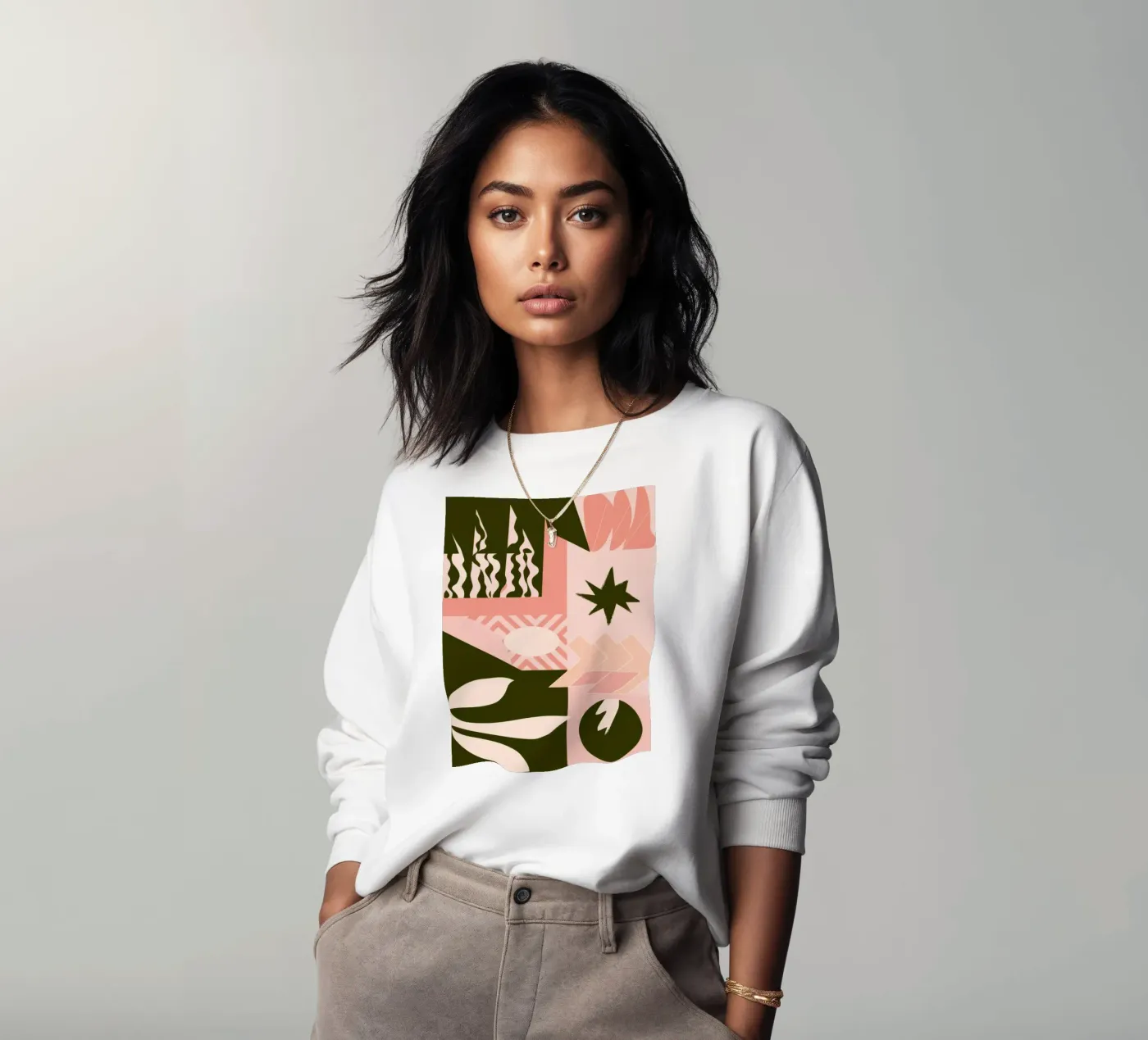 Patchwork à motif bohème sweat de Bring Haven