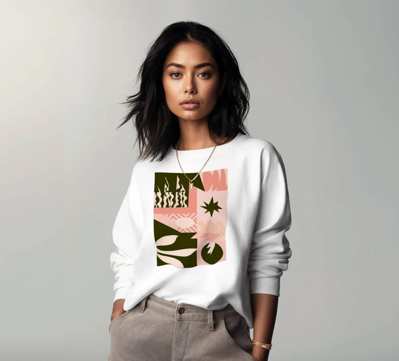 Bohemian Pattern Patchwork sweatshirt by Bring Haven