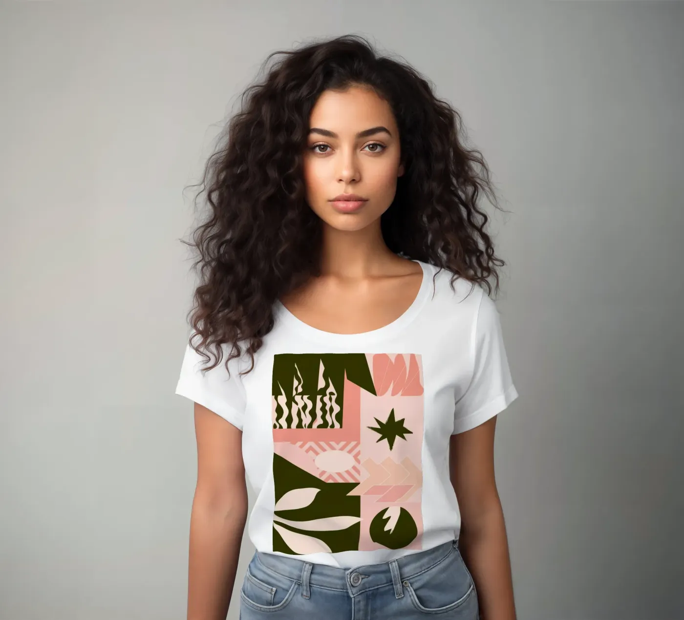 Patchwork con motivo bohémien t-shirt da donna da Bring Haven