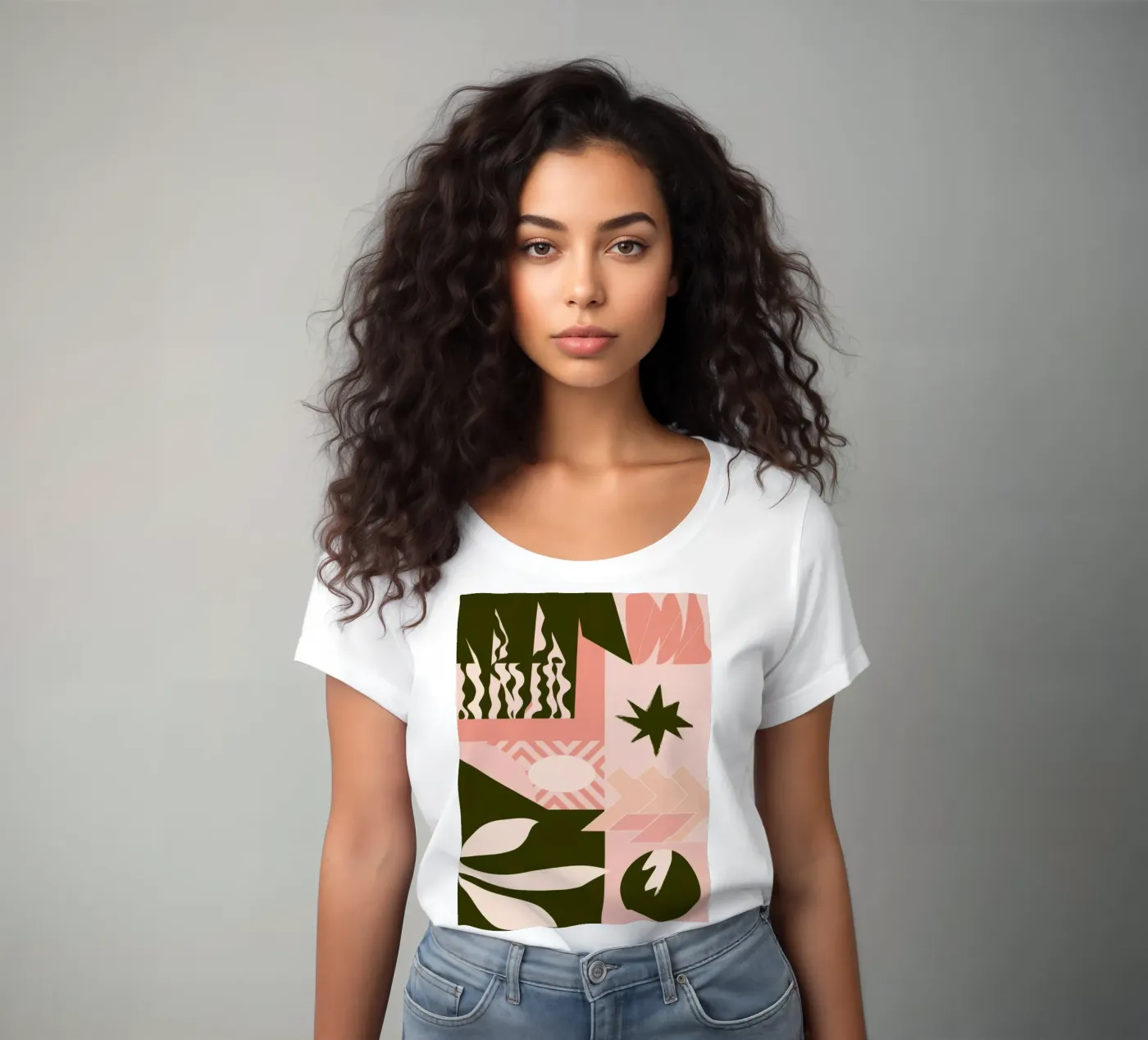 Patchwork con motivo bohémien t-shirt da donna da Bring Haven