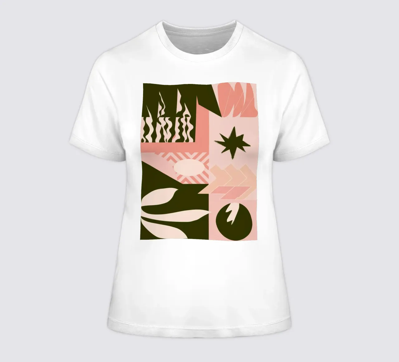 Patchwork con motivo bohémien t-shirt da donna da Bring Haven