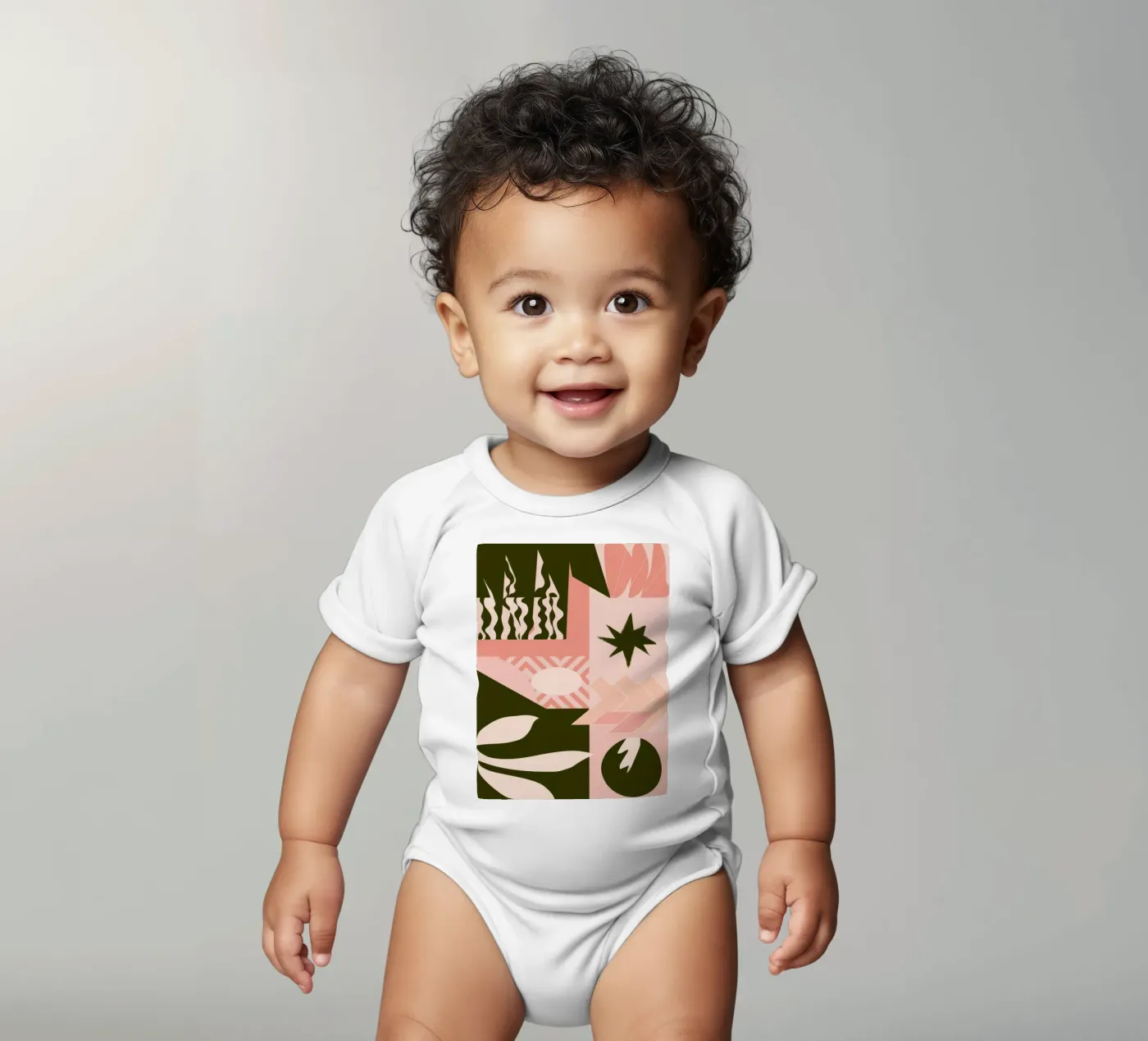 Bohemian Pattern Patchwork babyrompertje korte mouwen van Bring Haven