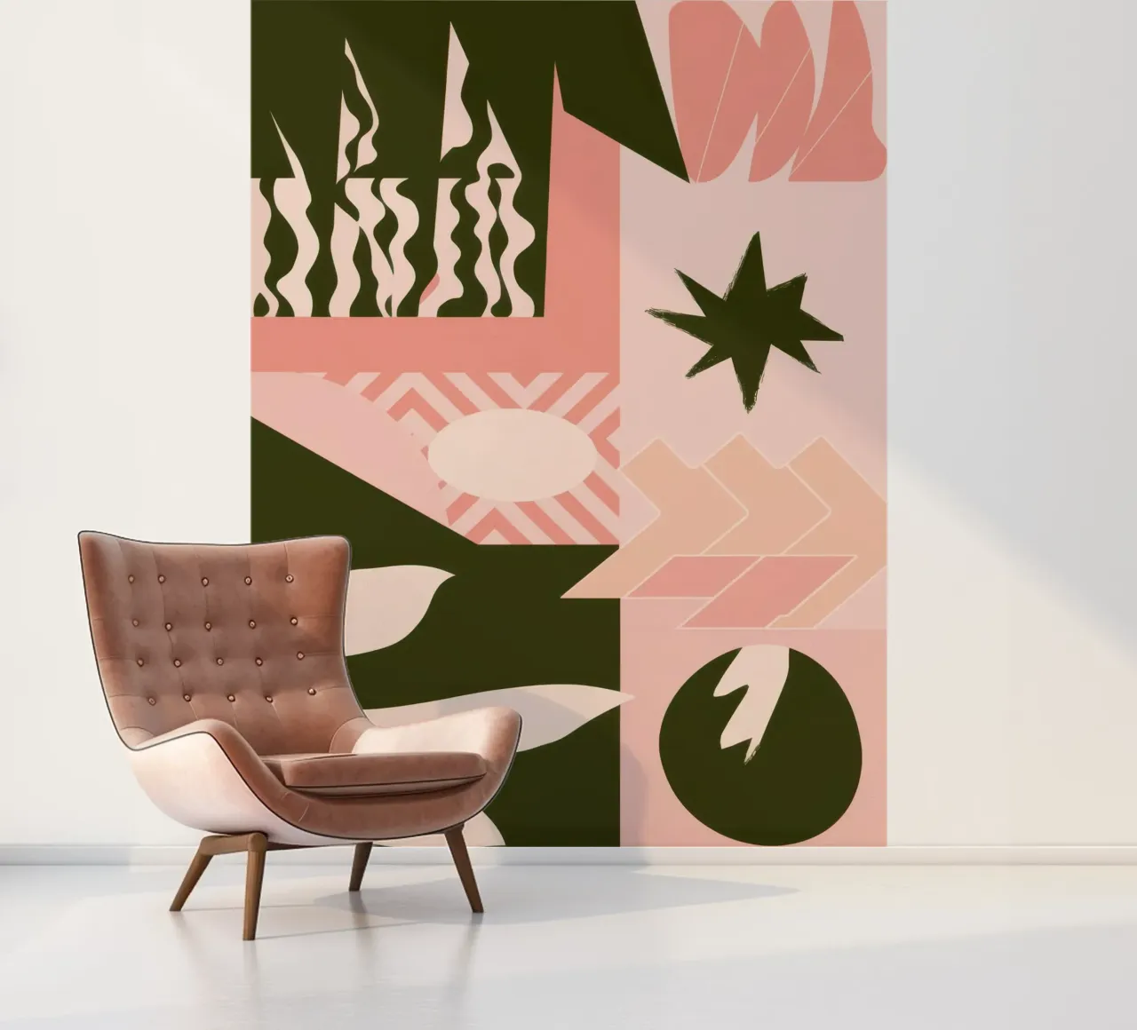 Boheems Patroon Patchwork fotobehang van Bring Haven