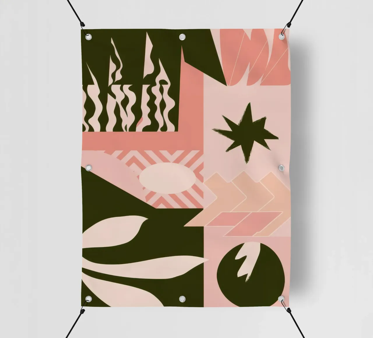 Patchwork con motivo bohémien telo in pvc da Bring Haven