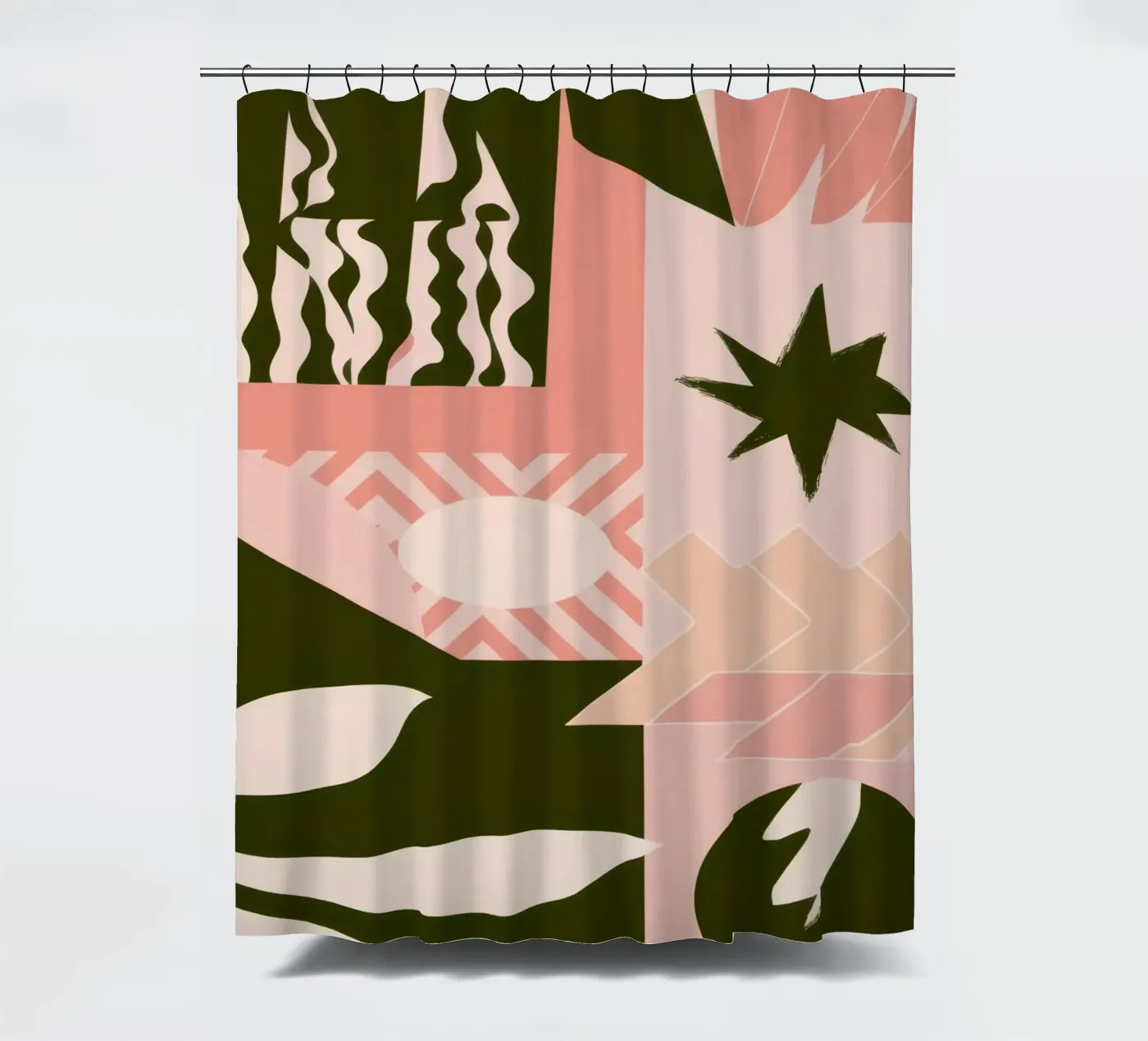 Bohemian Pattern Patchwork Duschvorhang von Bring Haven