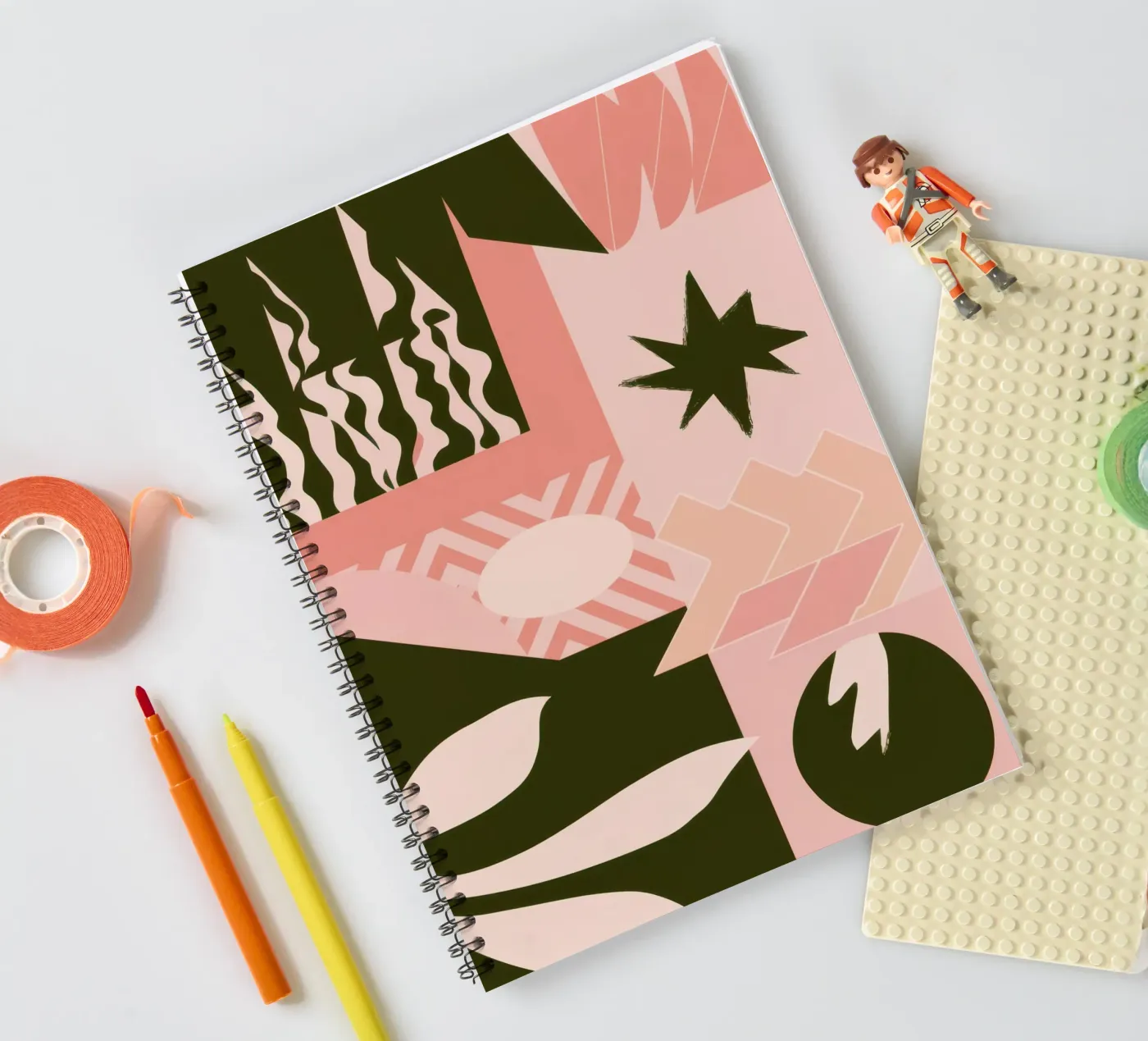 Bohemian Pattern Patchwork spiral notebook by Bring Haven