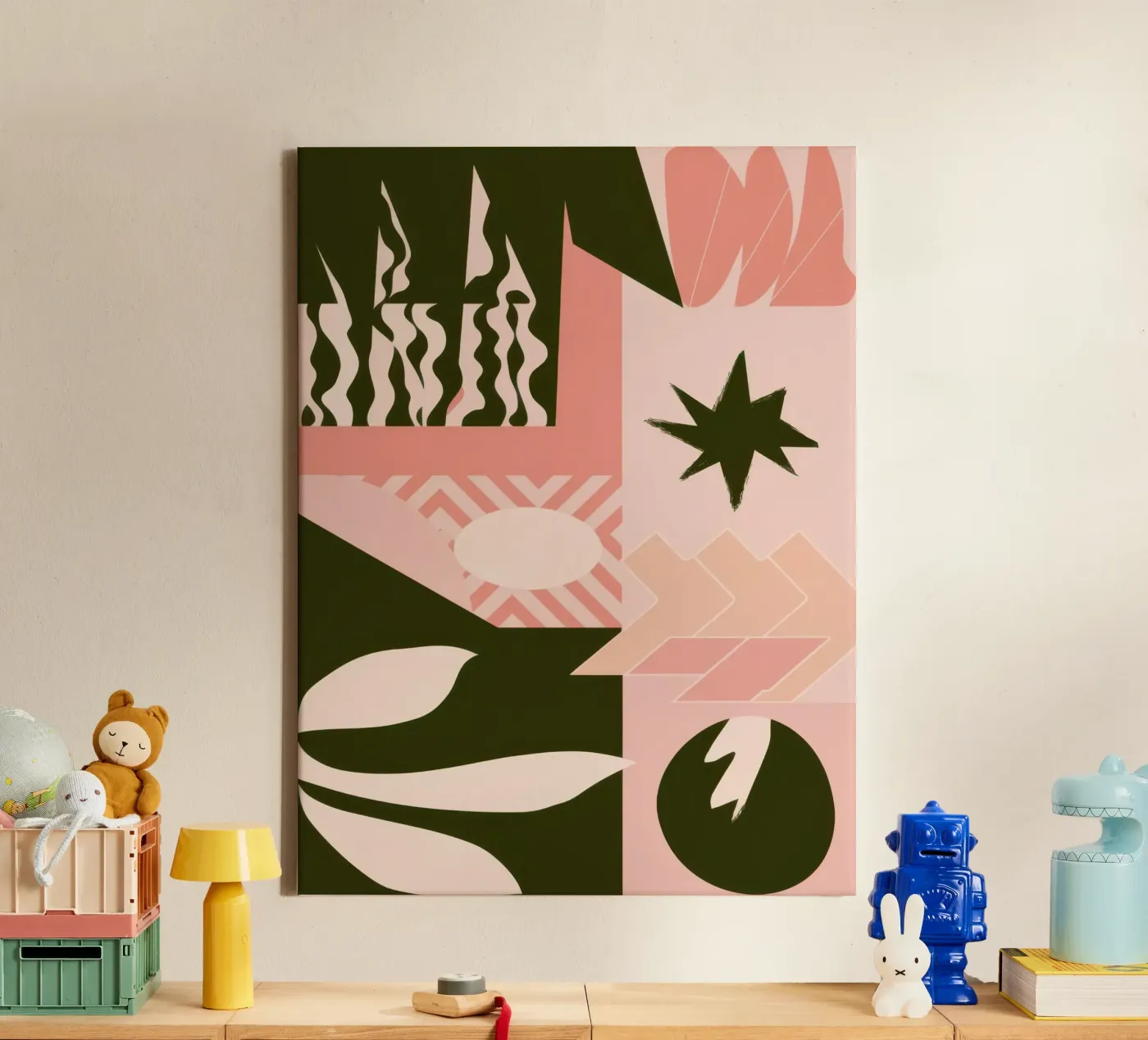Boheems Patroon Patchwork canvas van Bring Haven