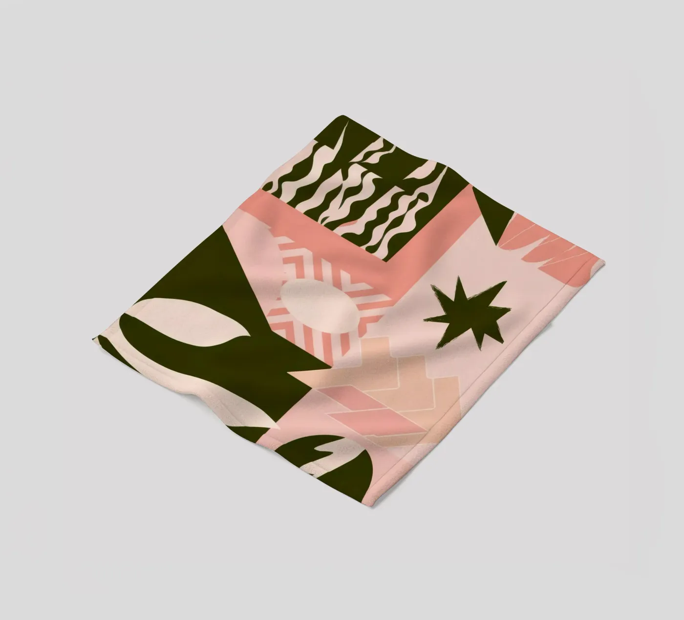 Bohemian Pattern Patchwork Fleecedecke von Bring Haven