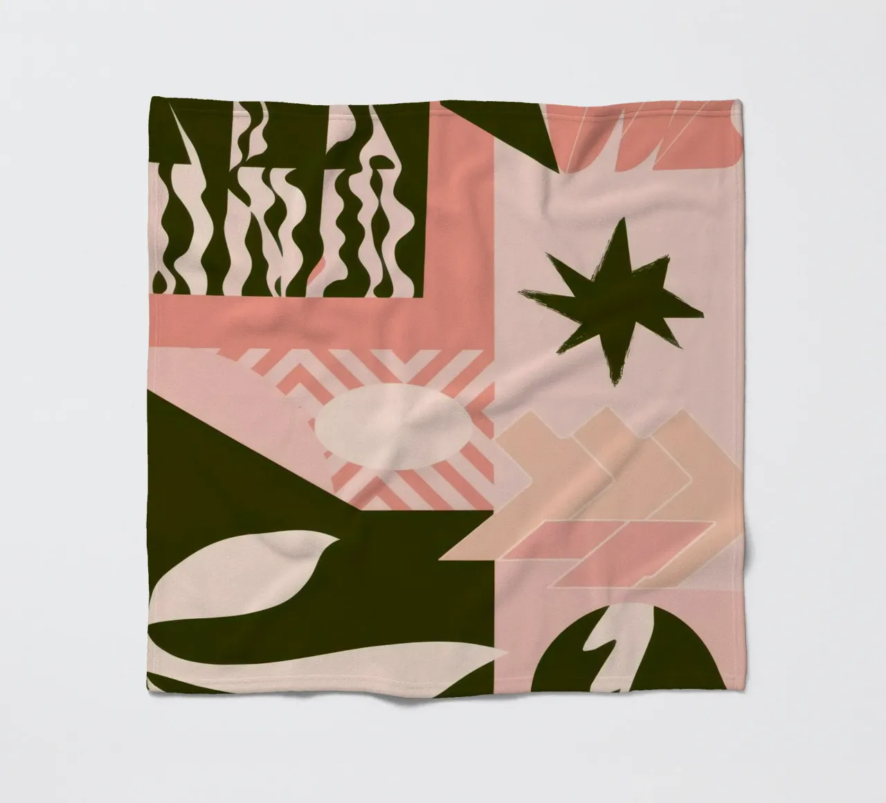 Patchwork con motivo bohémien coperta in pile da Bring Haven