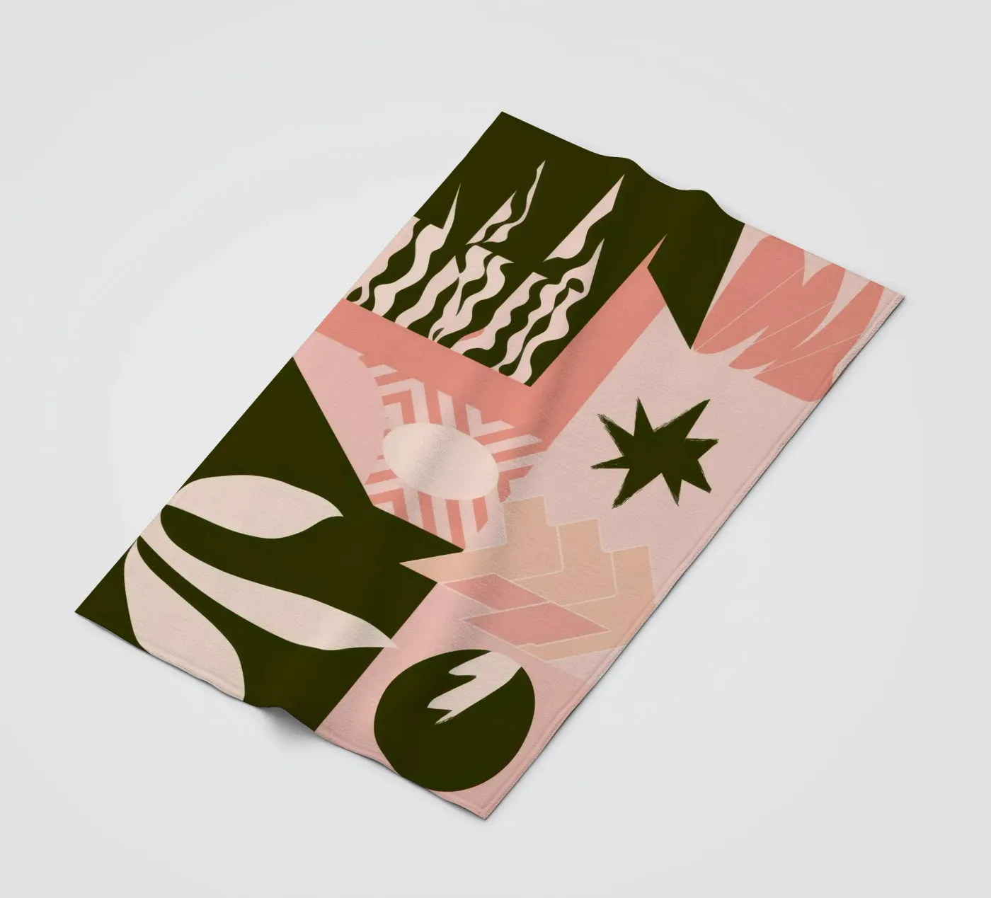 Bohemian Pattern Patchwork Fleecedecke von Bring Haven