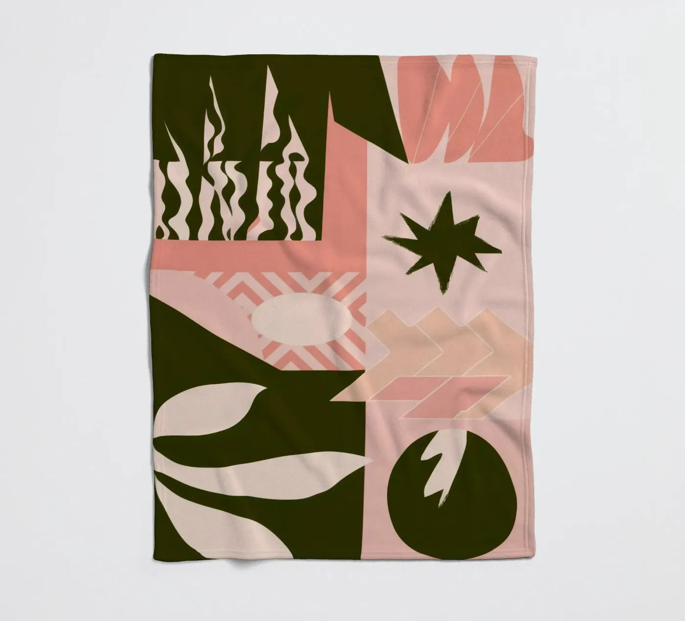 Bohemian Pattern Patchwork Fleecedecke von Bring Haven