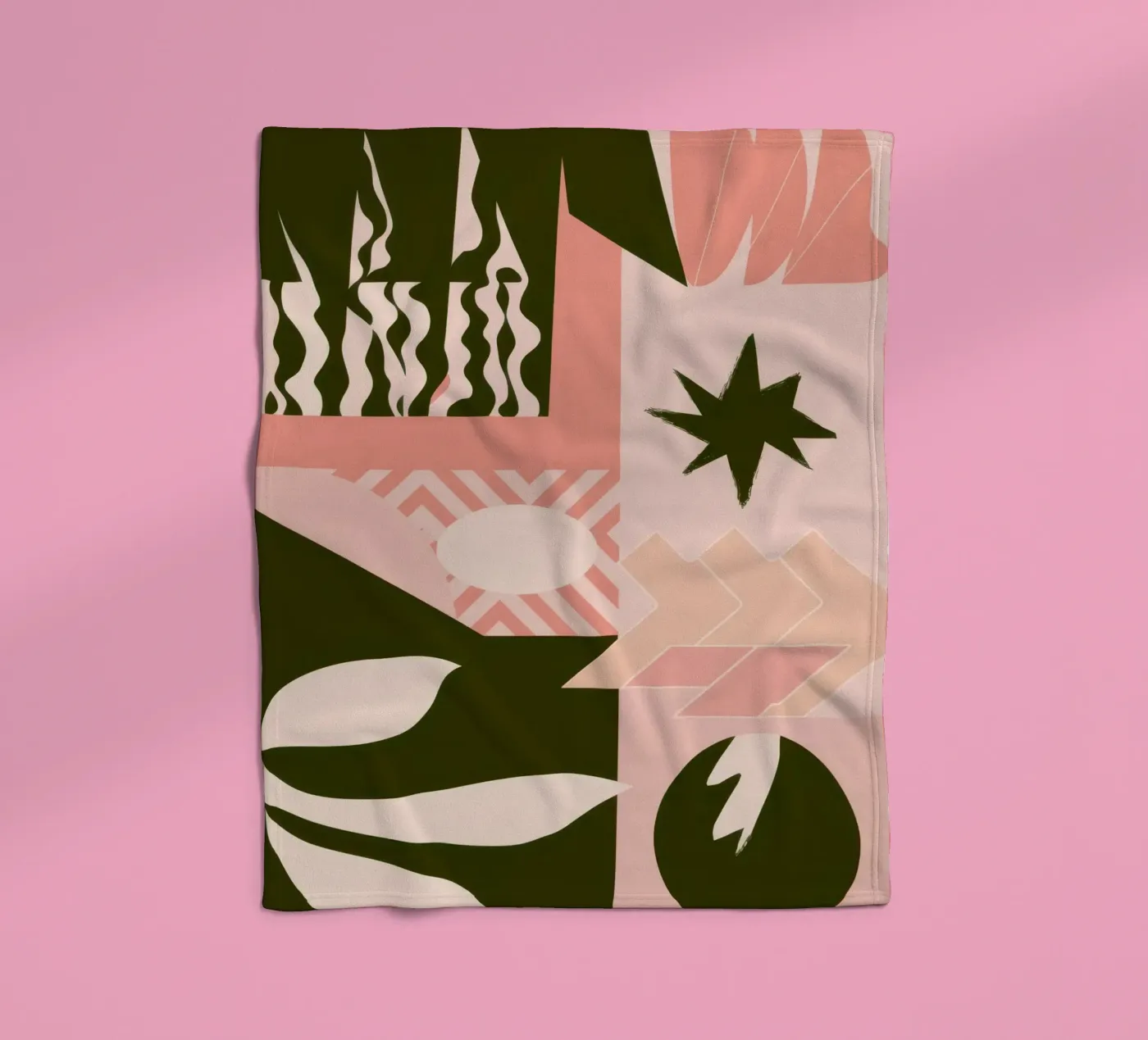 Bohemian Pattern Patchwork Fleecedecke von Bring Haven