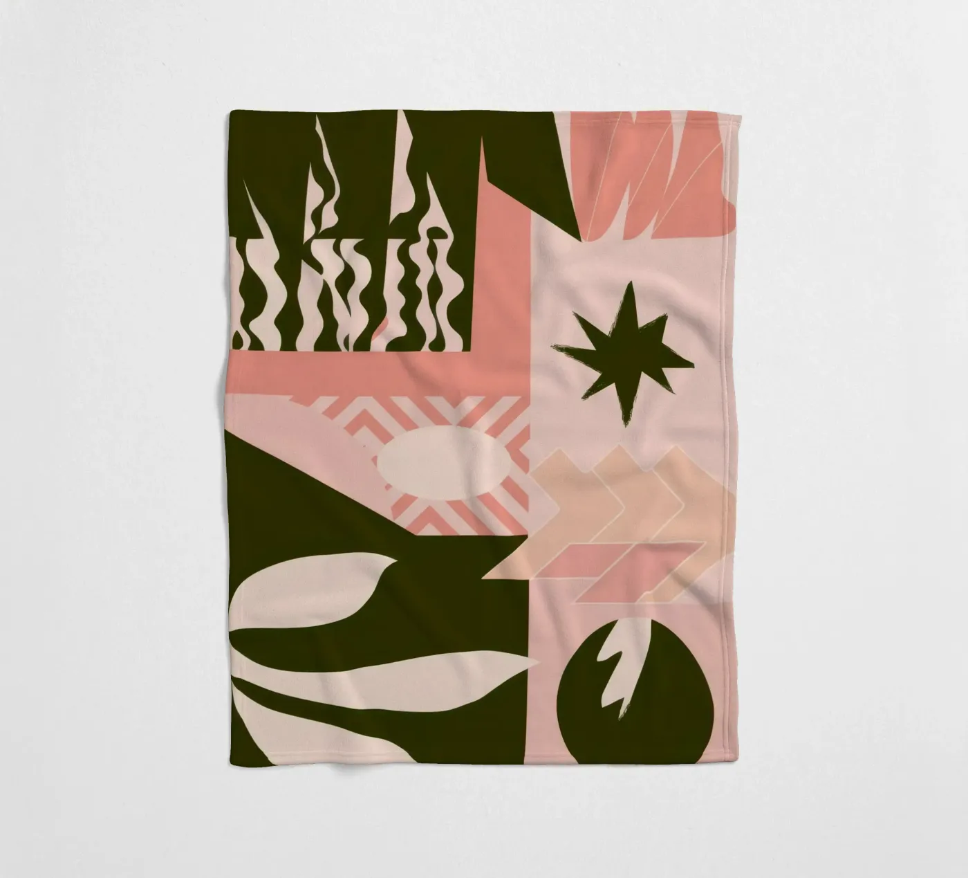 Bohemian Pattern Patchwork Fleecedecke von Bring Haven