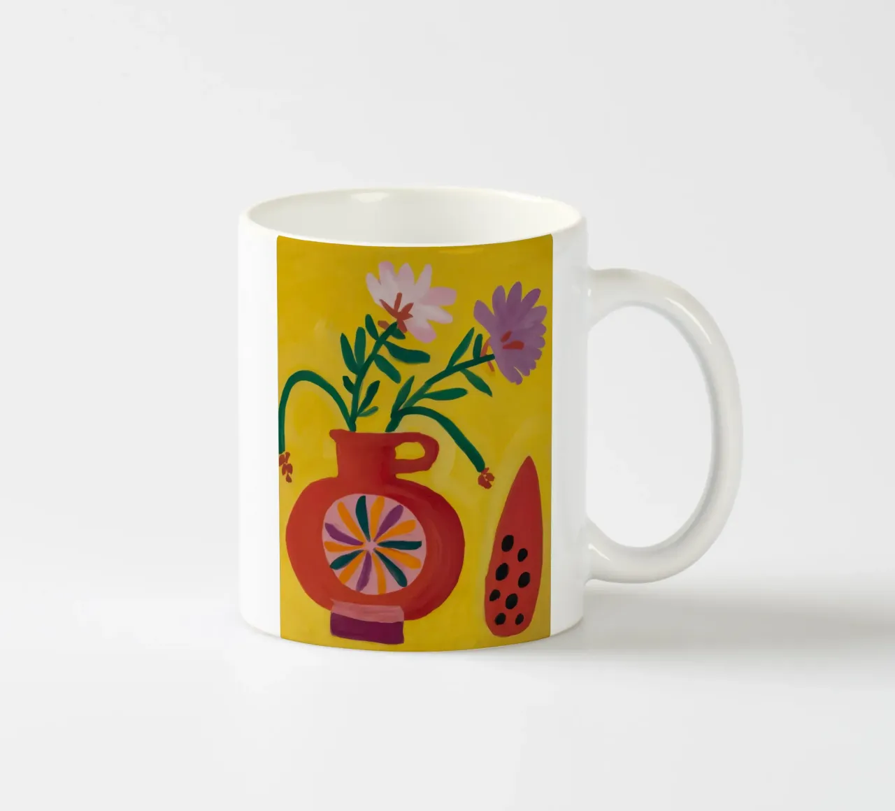 Composizione floreale fauvista tazza in ceramica da Bring Haven