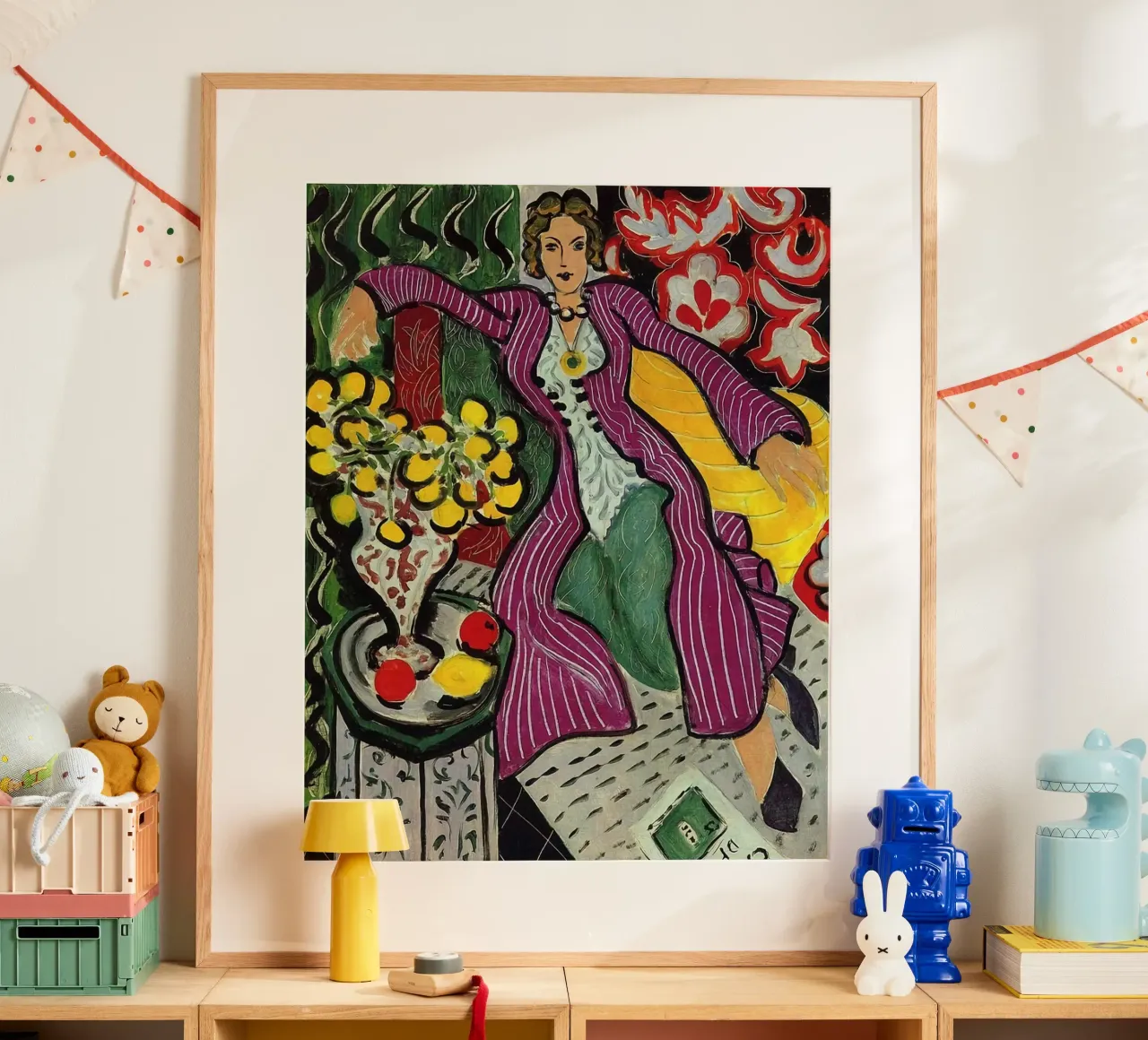 Henri Matisse - Donna seduta che si rilassa poster con telaio in plastica da DODOLAN STORE