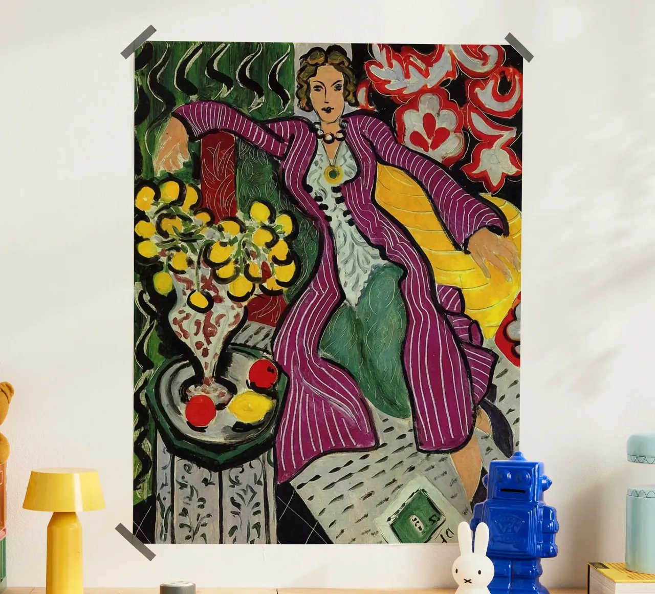 Henri Matisse - Donna seduta che si rilassa poster con telaio in plastica da DODOLAN STORE