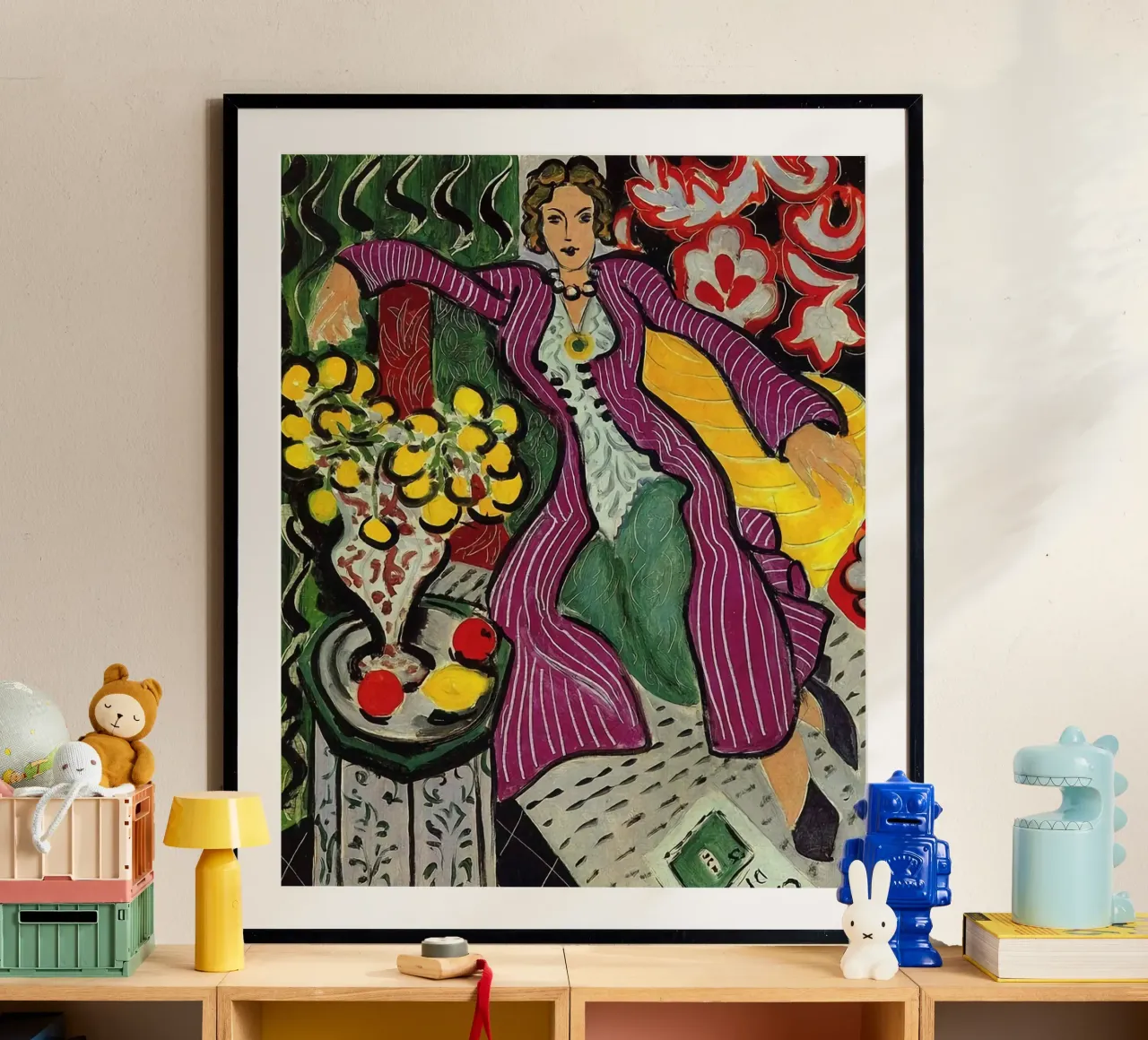 Henri Matisse - Donna seduta che si rilassa poster con telaio in plastica da DODOLAN STORE