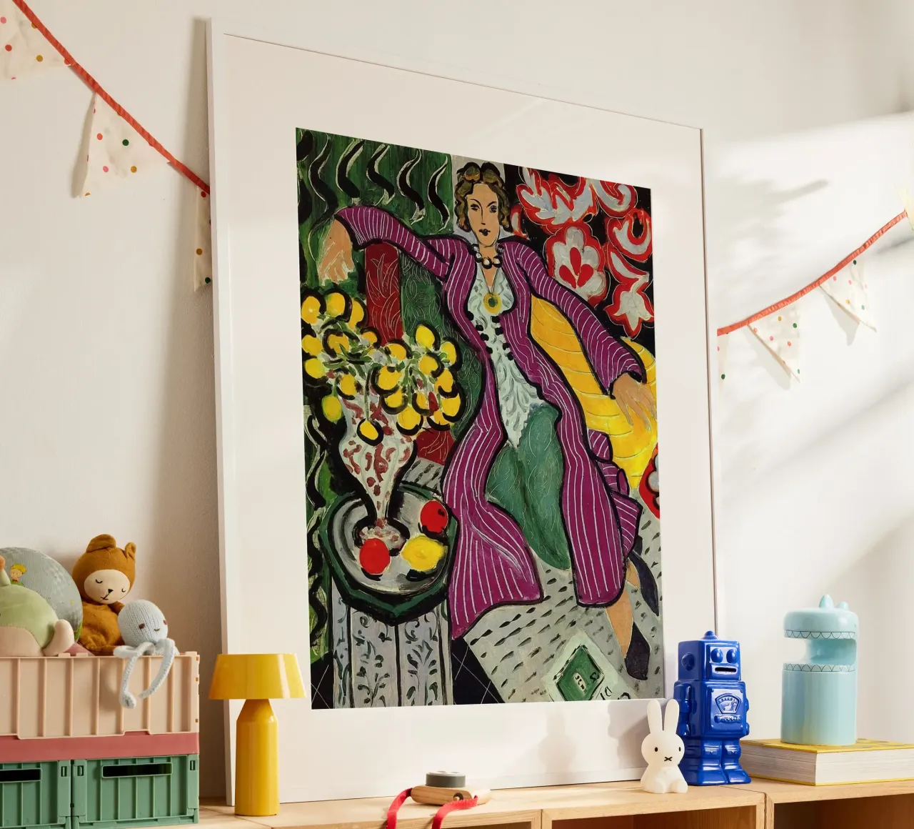 Henri Matisse - Donna seduta che si rilassa poster con telaio in plastica da DODOLAN STORE