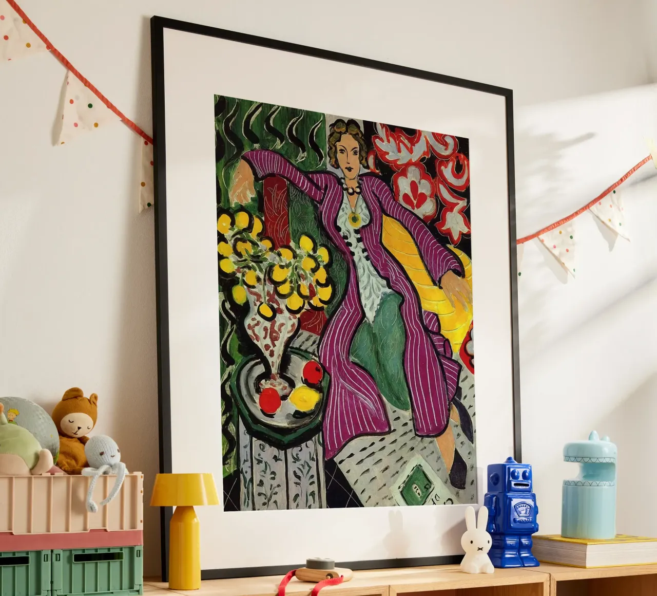 Henri Matisse - Donna seduta che si rilassa poster con telaio in plastica da DODOLAN STORE