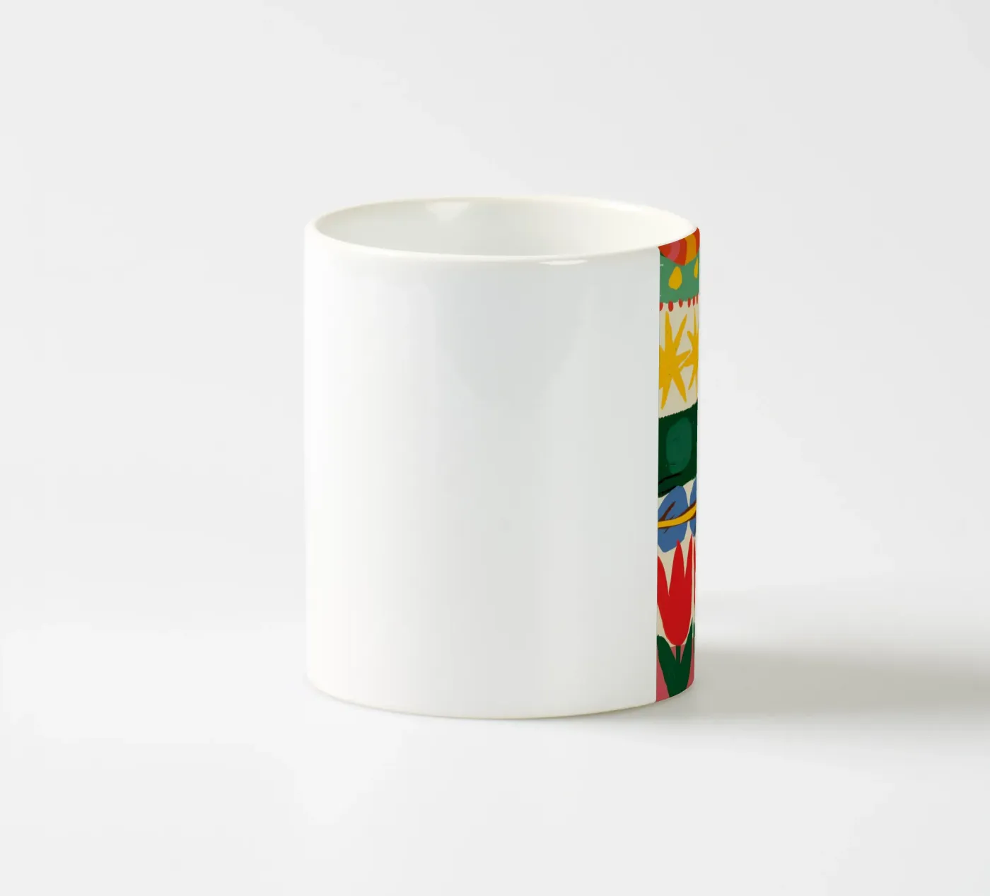 Folklore Tulip Pattern ceramic mug by Bring Haven